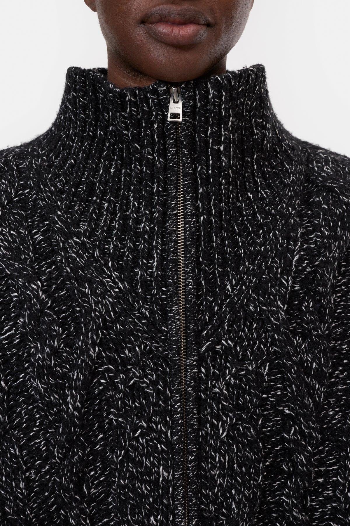 Troyer zip cardigan