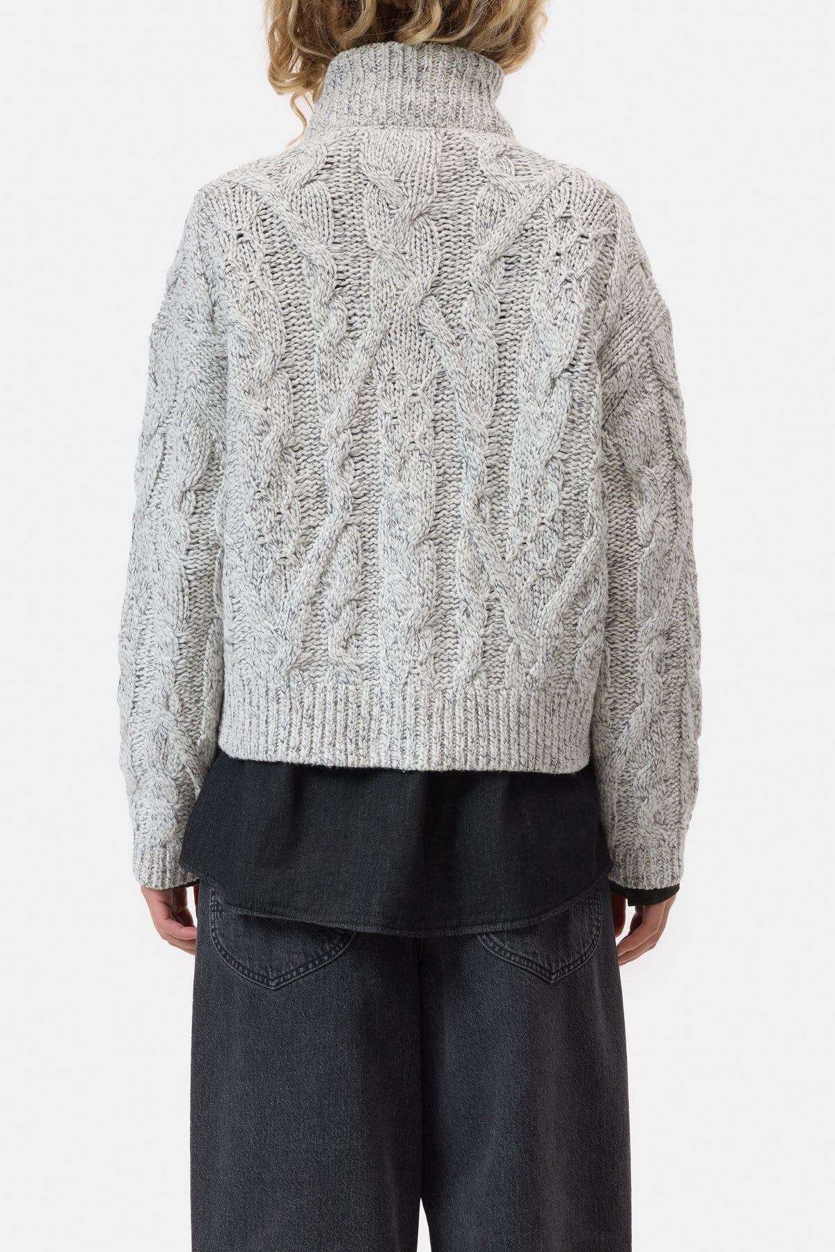 Troyer zip cardigan