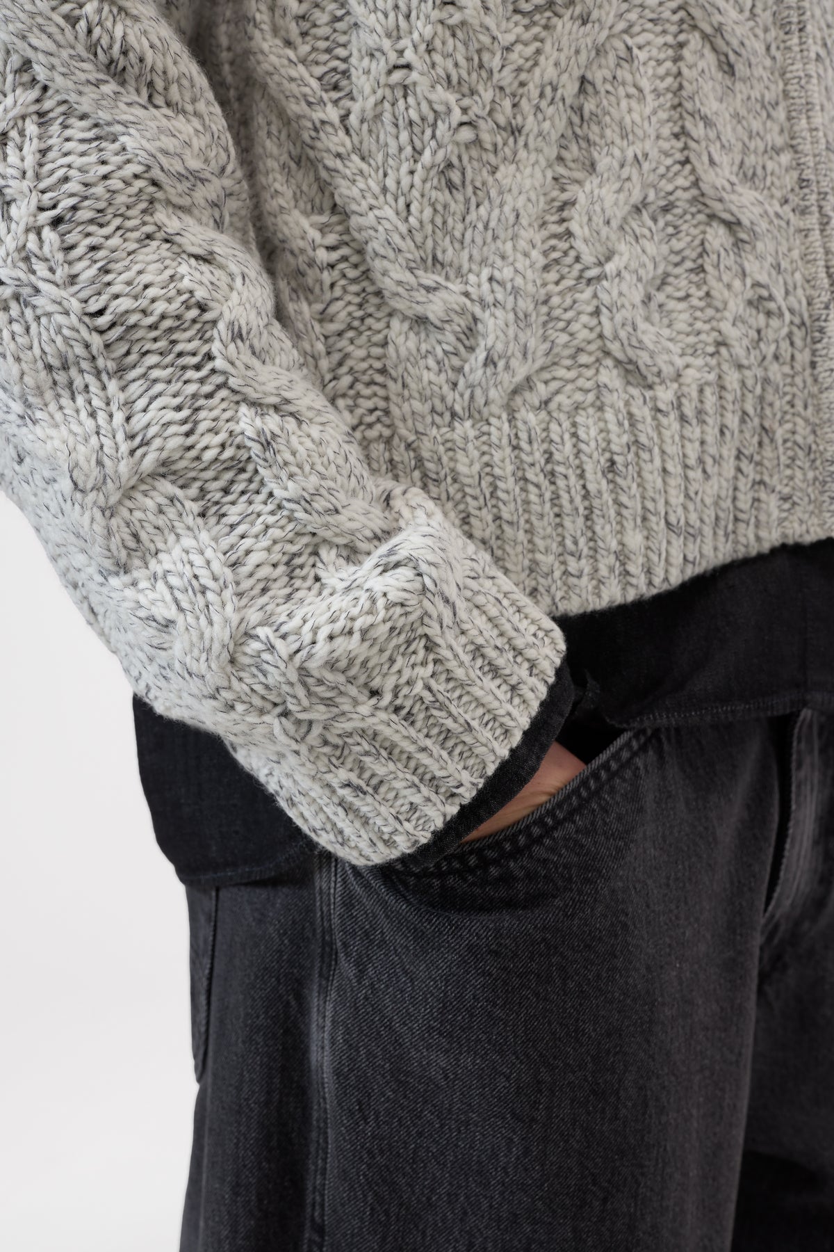 Troyer zip cardigan
