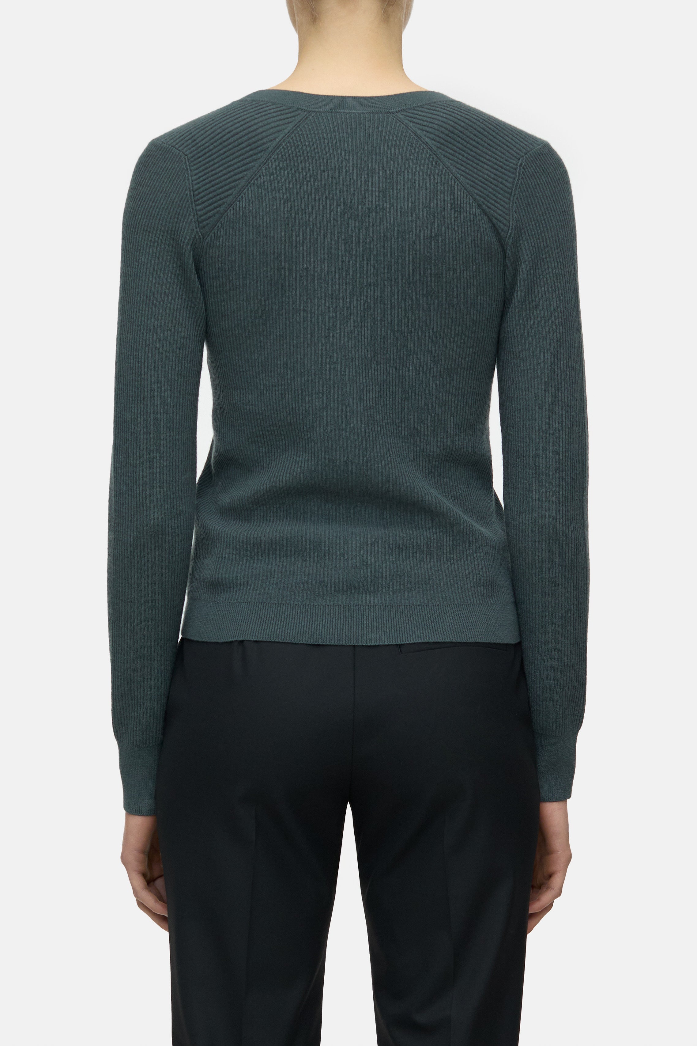 Closed-V CARDIGAN LONG SLEEVE-Strick & Pullover-Black-Deal-Outlet-by-ARCHIVIST