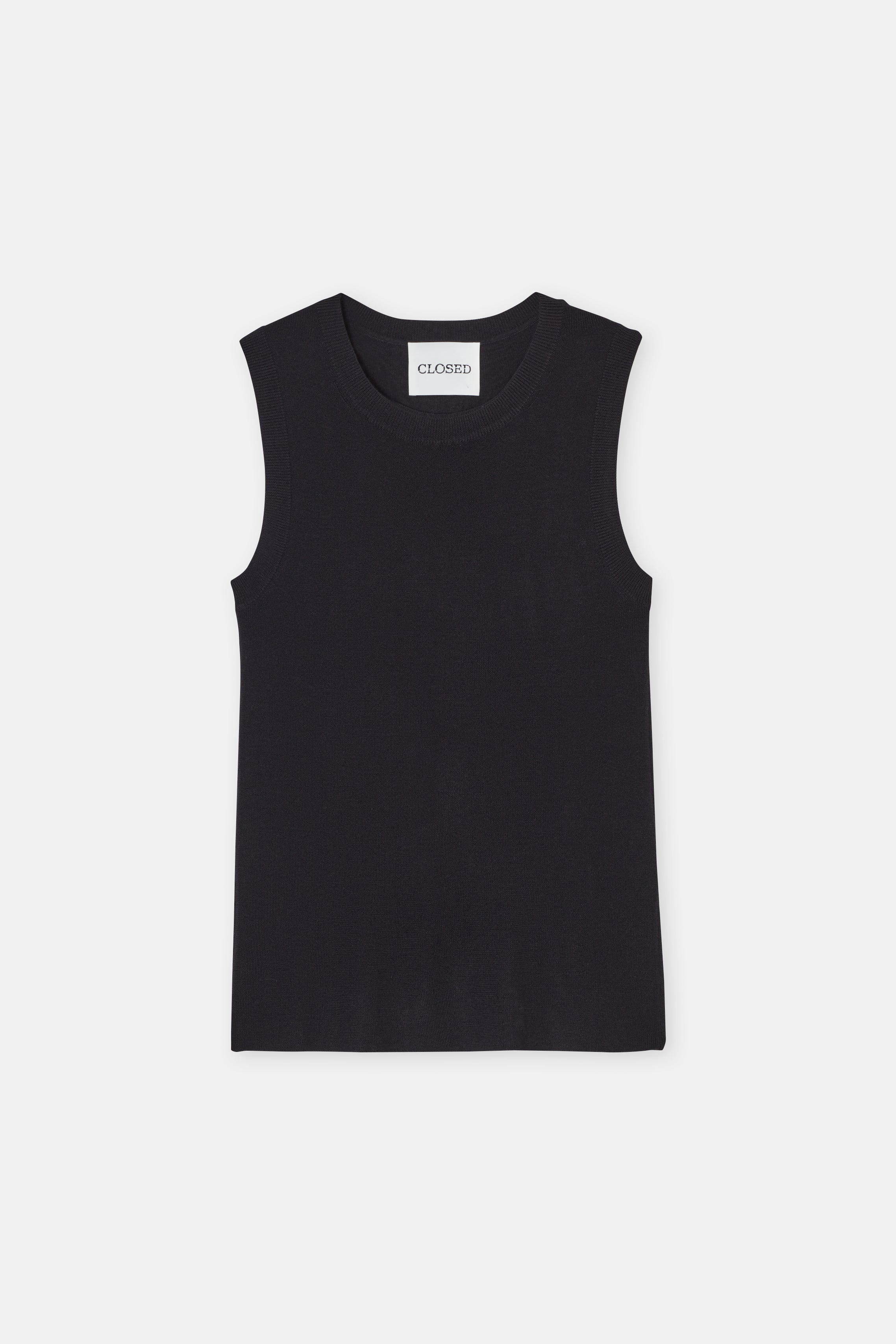 Closed-SLEEVELESS CREW NECK-Strick & Pullover-Black-Deal-Outlet-by-ARCHIVIST