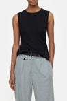Closed-SLEEVELESS CREW NECK-Strick & Pullover-Black-Deal-Outlet-by-ARCHIVIST
