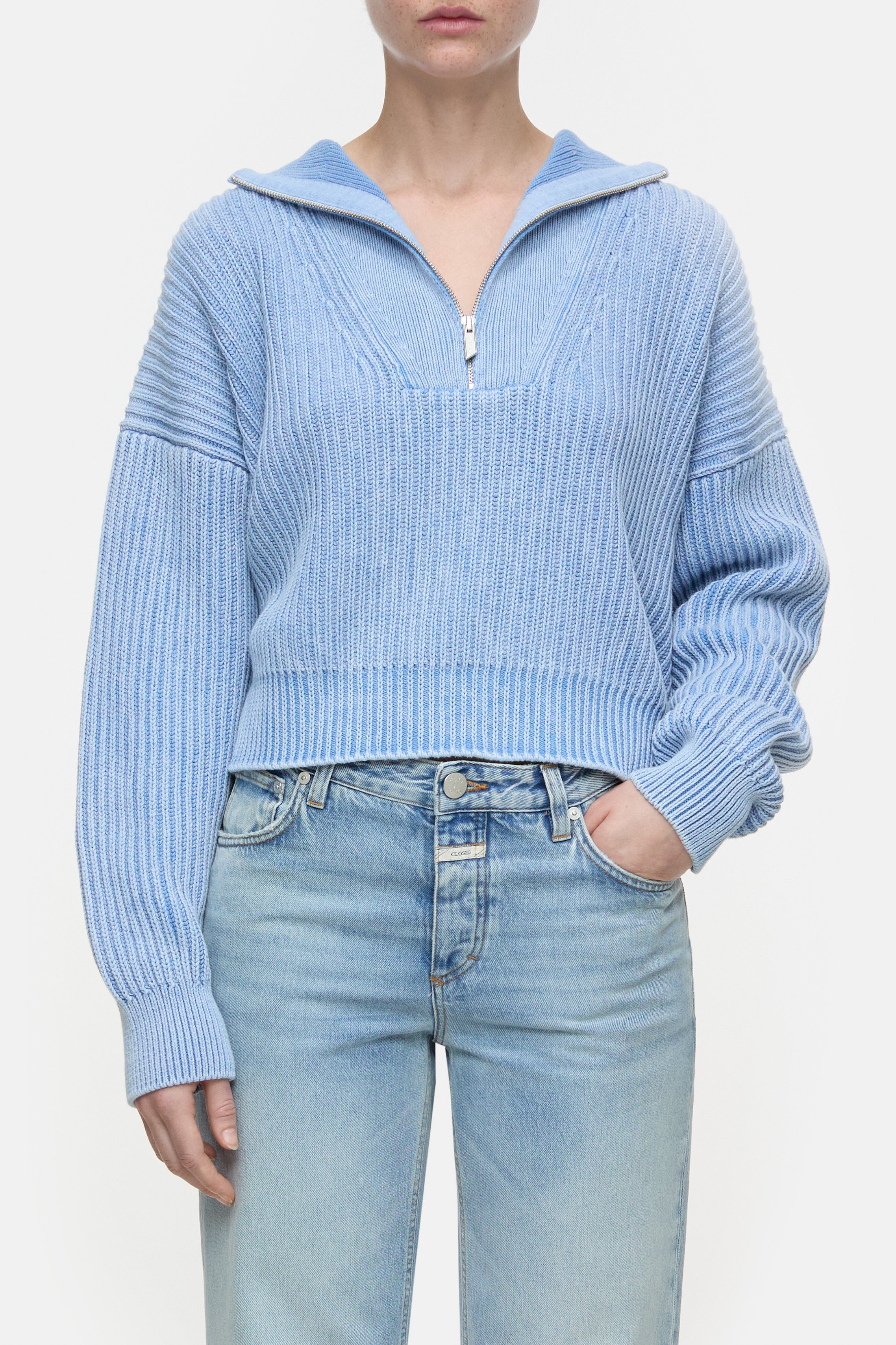 Closed-CROPPED TROYER-Strick & Pullover-Black-Deal-Outlet-by-ARCHIVIST