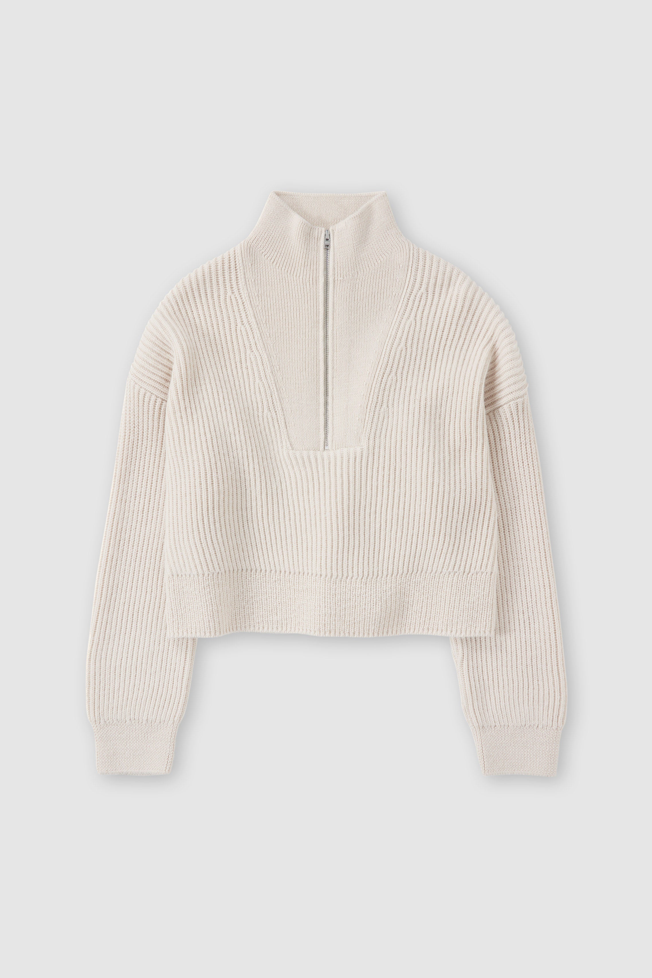 CLOSED-CROPPED TROYER KNITS-ARCHIVE-SALE-OUTLET-Lagerverkauf-Strick & Pullover-S-IVORY-ARCHIVIST