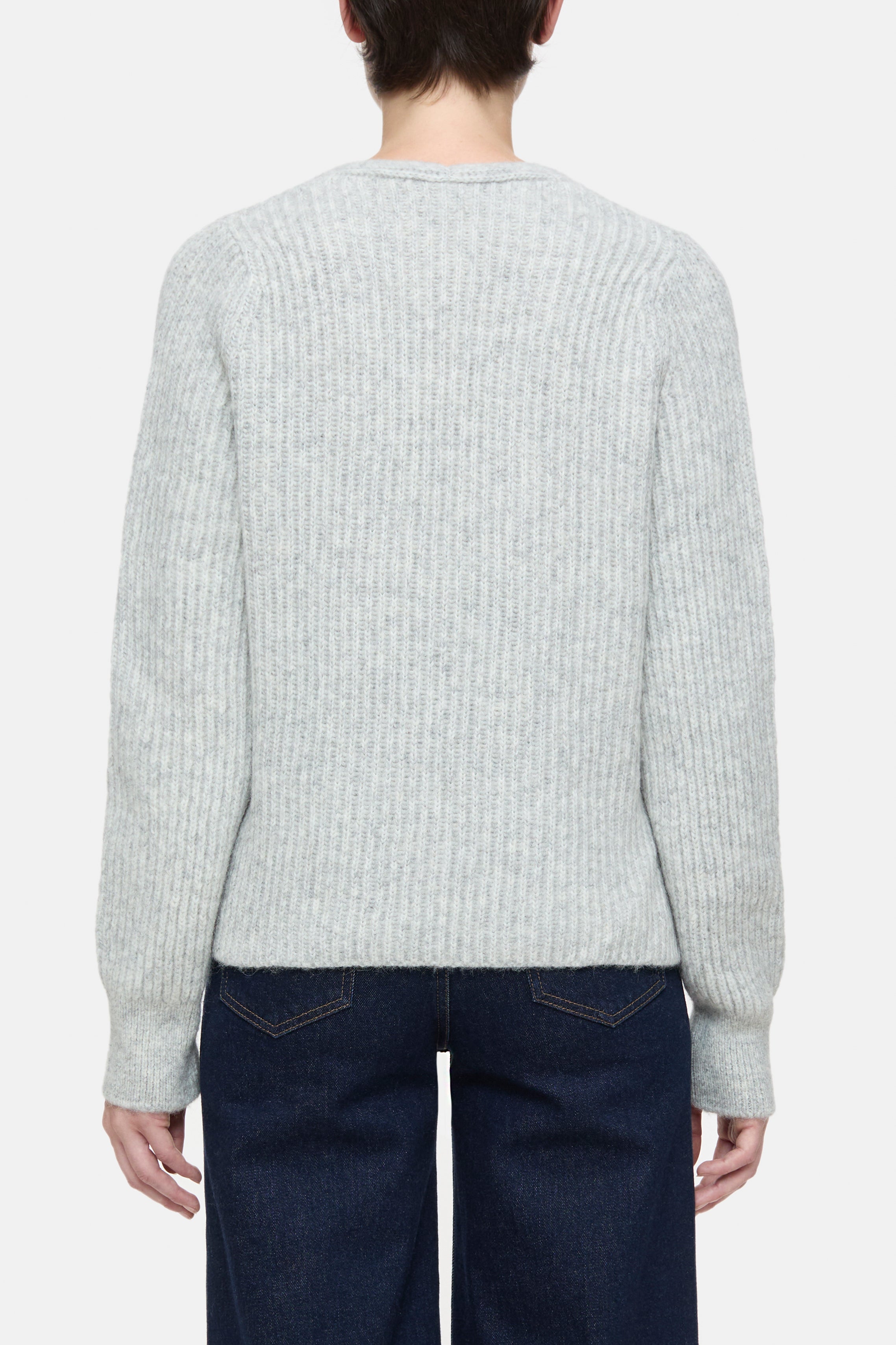 Closed-V NECK LONG SLEEVE-Strick & Pullover-Black-Deal-Outlet-by-ARCHIVIST