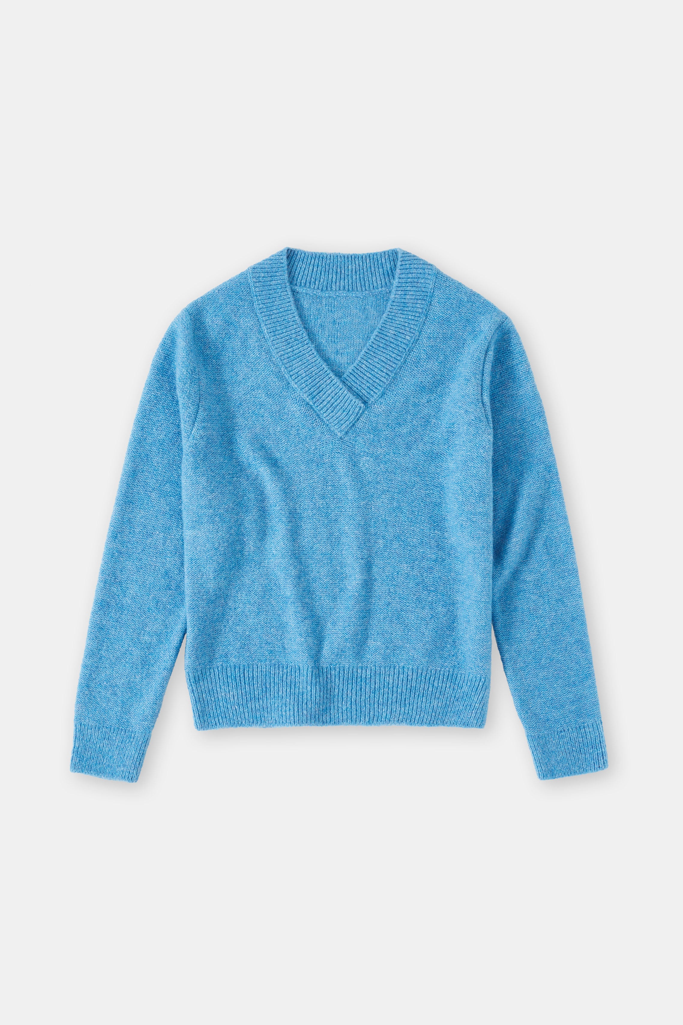 CLOSED-CREW NECK LONG SLEEVE KNITS-ARCHIVE-SALE-OUTLET-Lagerverkauf-Strick & Pullover-XS-CHAMBRAY BLUE-ARCHIVIST