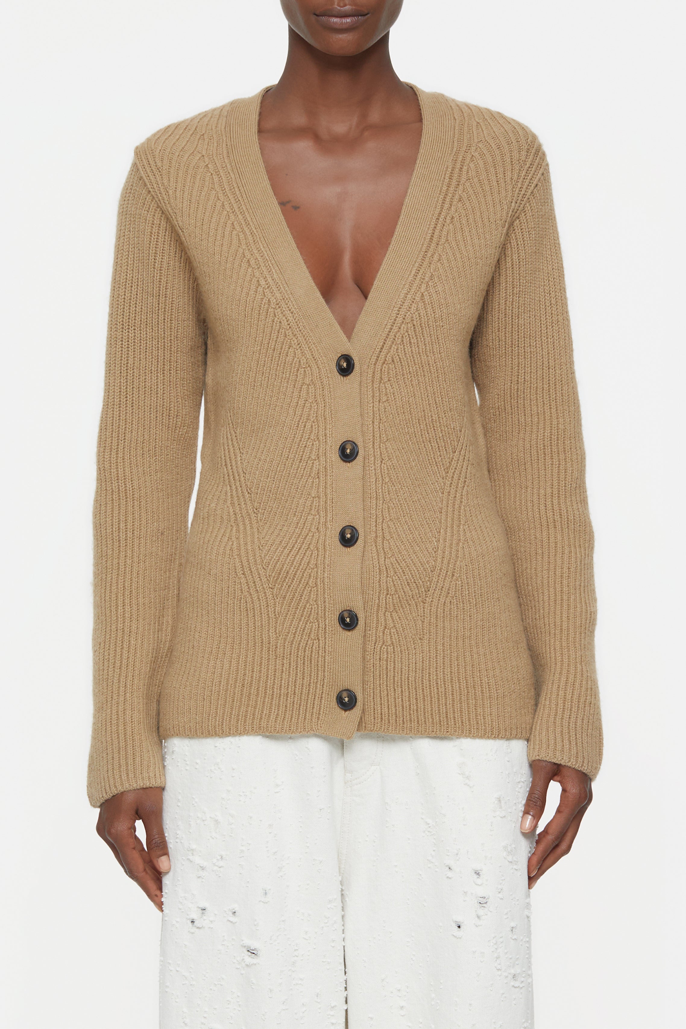 CARDIGAN AUS REINER WOLLE