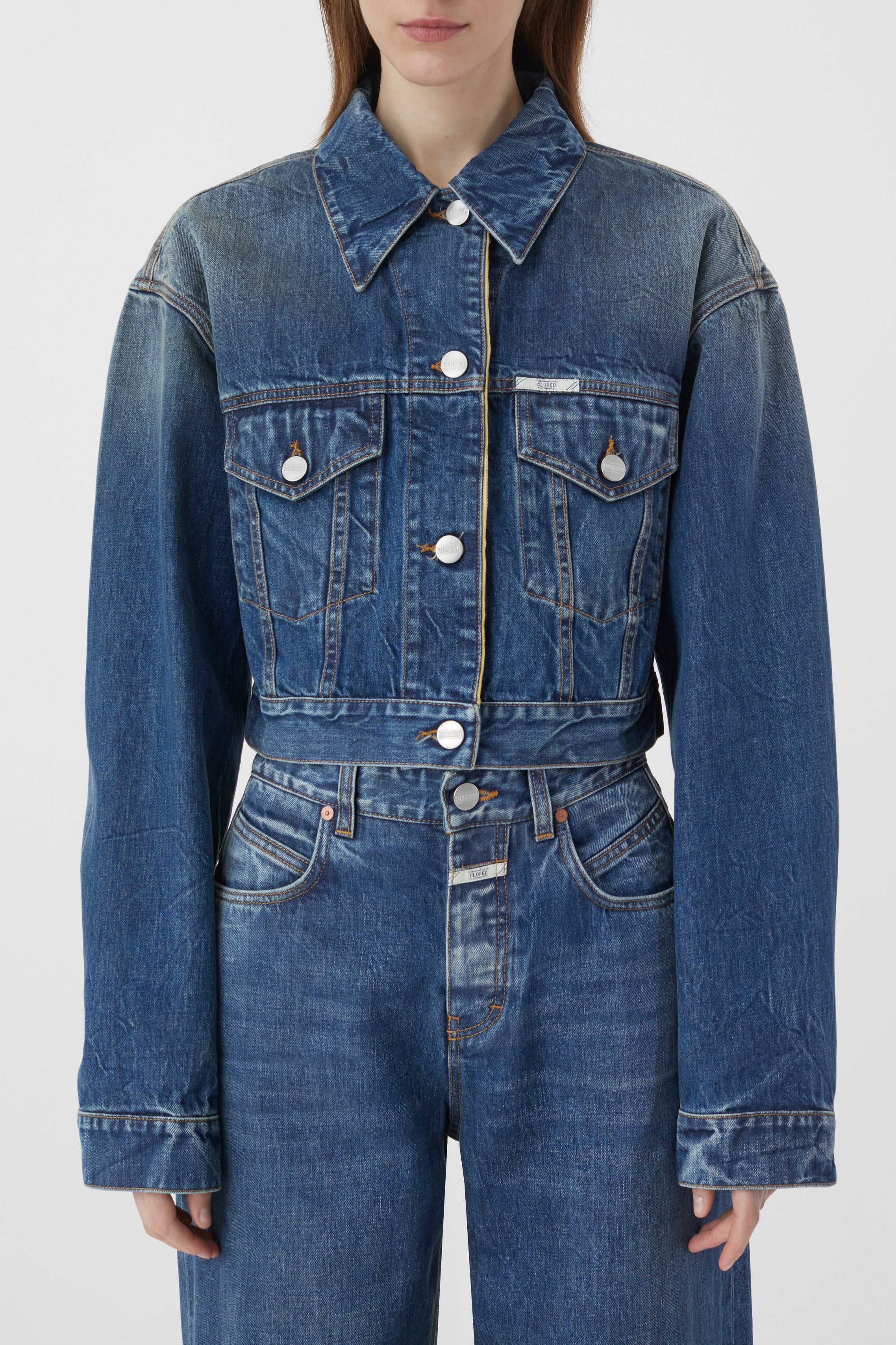 BOXY DENIM JACKET JACKETS & COATS