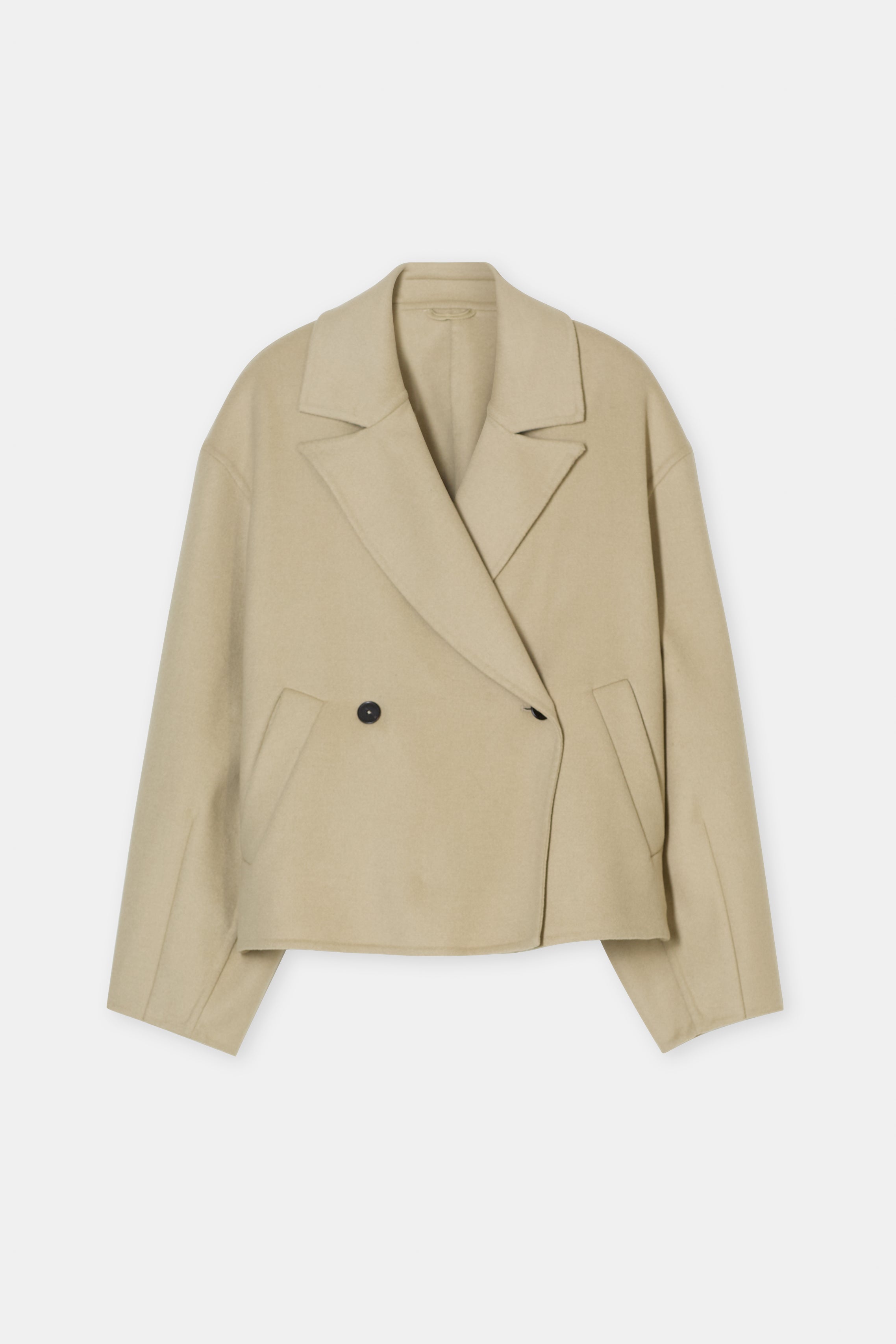CROPPED PEA COAT-Jacken & Mäntel-Closed-ARCHIVIST