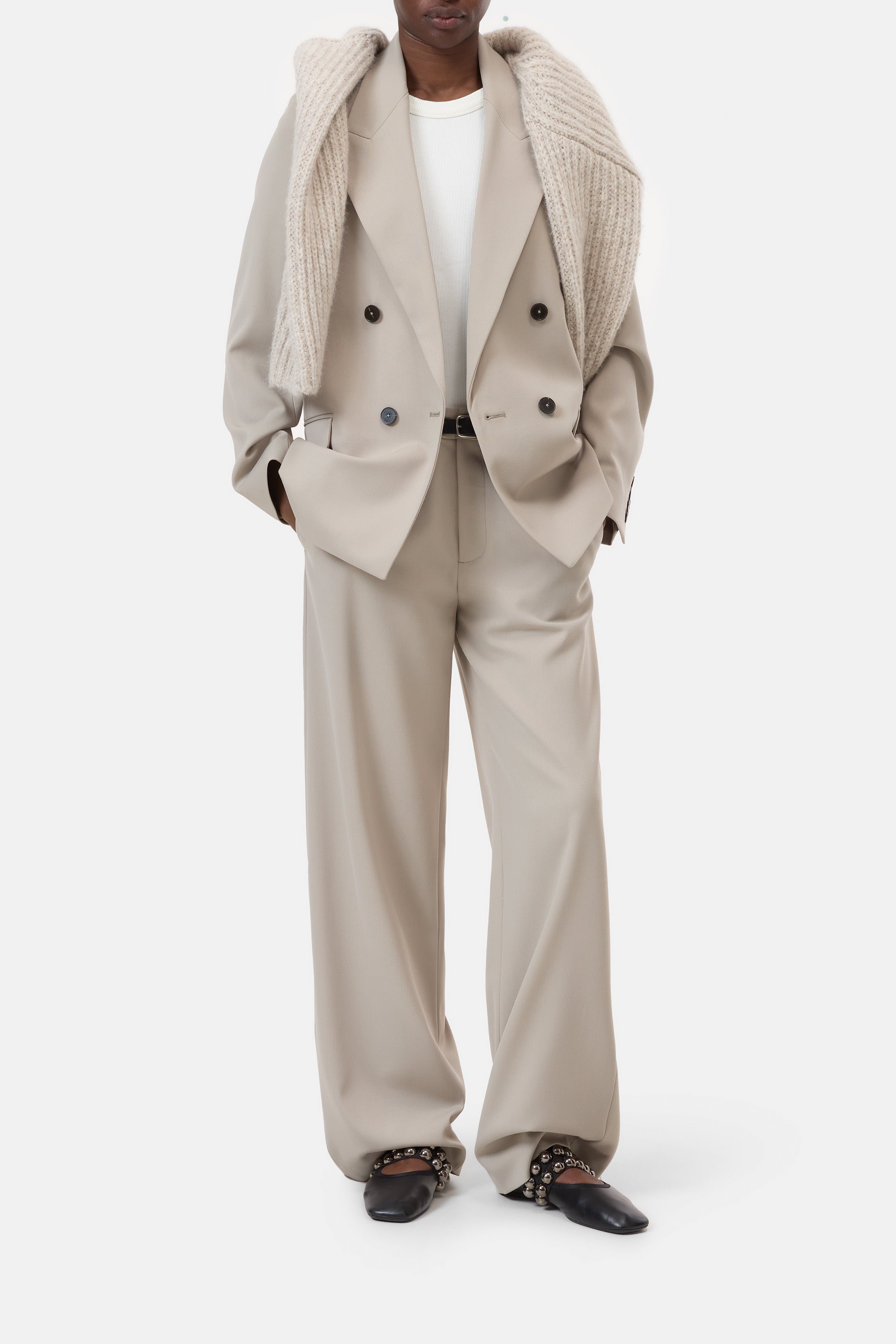 FITTED DOUBLEBREASTED BLAZER