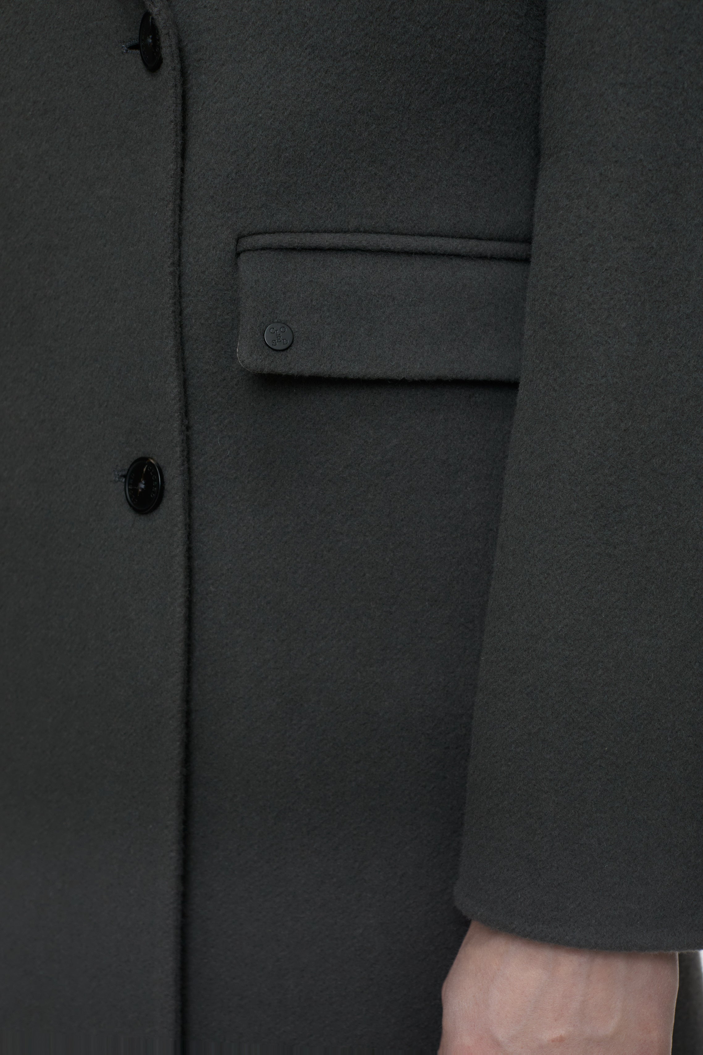 Closed-DOUBLE BREASTED COAT-Jacken & Mäntel-Black-Deal-Outlet-by-ARCHIVIST