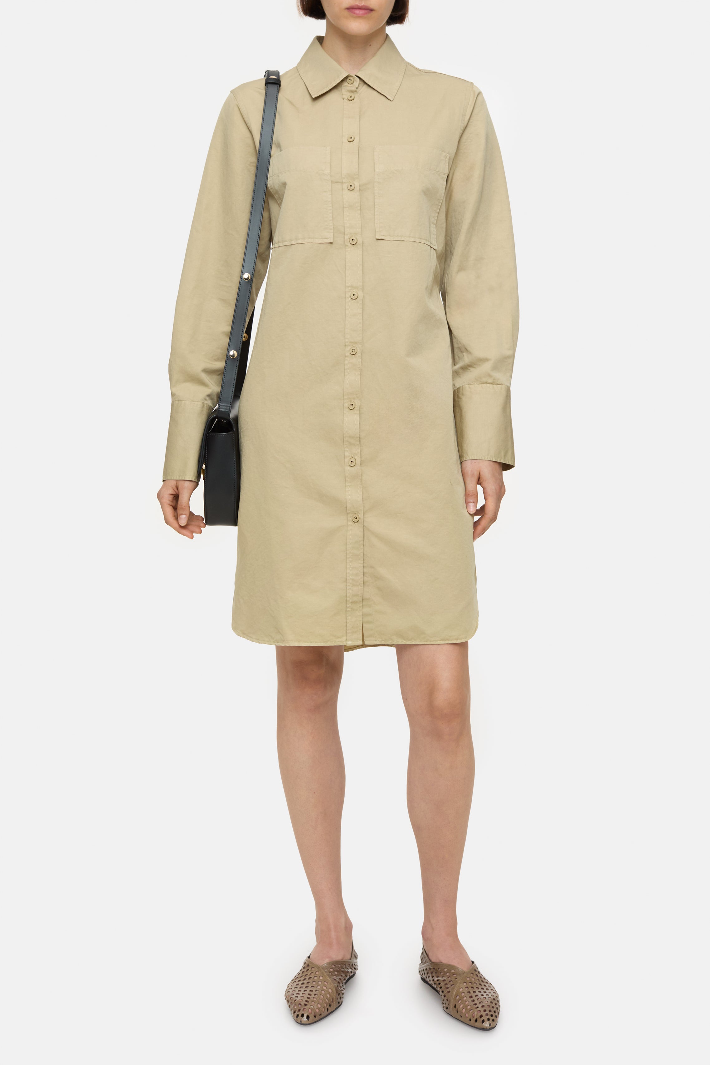 BELTED DRESS-Kleider & Röcke-Closed-XXS-WARM SAND-ARCHIVIST