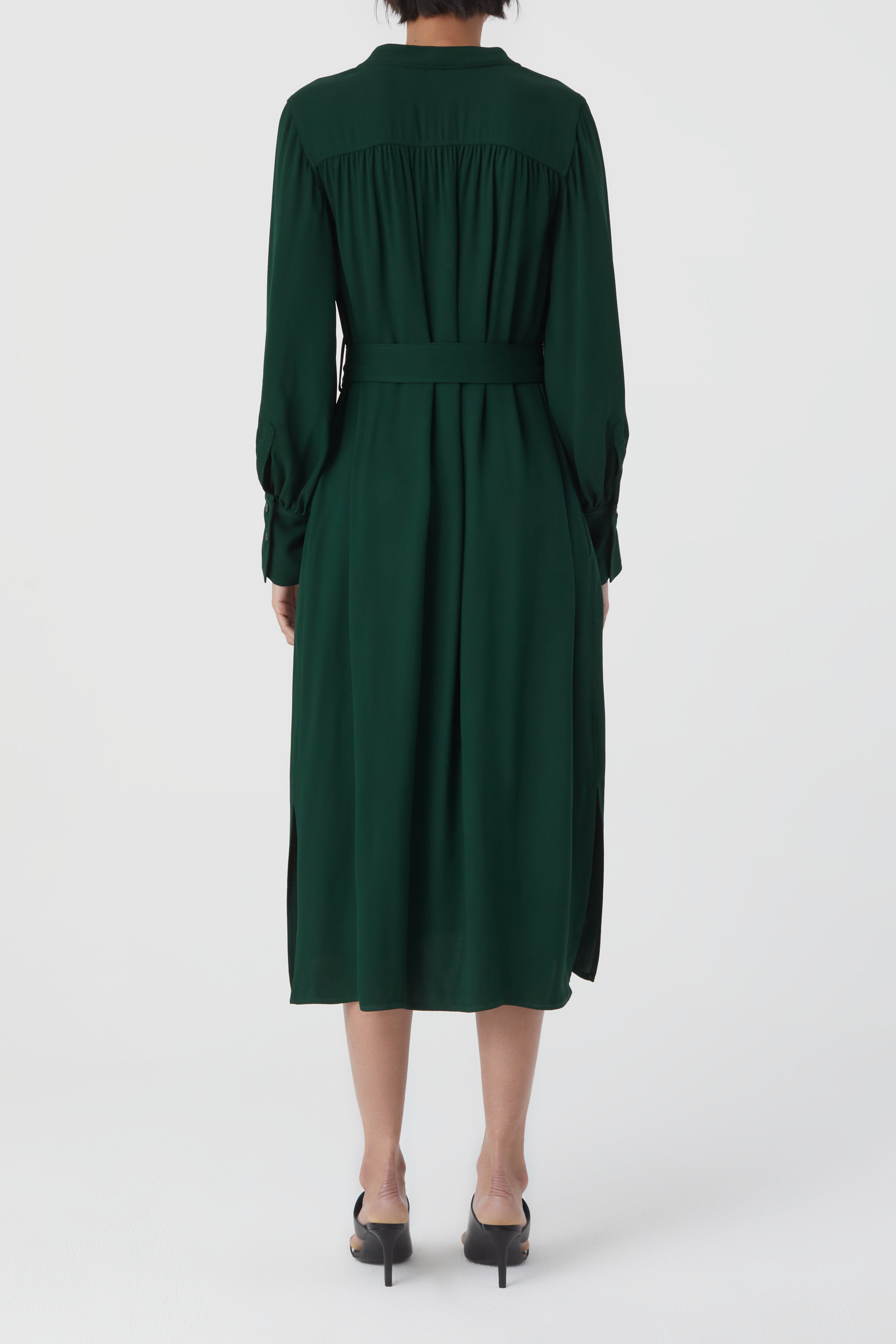 CLOSED-BELTED V NECK DRESS DRESSES-ARCHIVE-SALE-OUTLET-Lagerverkauf-Kleider & Röcke-ARCHIVIST