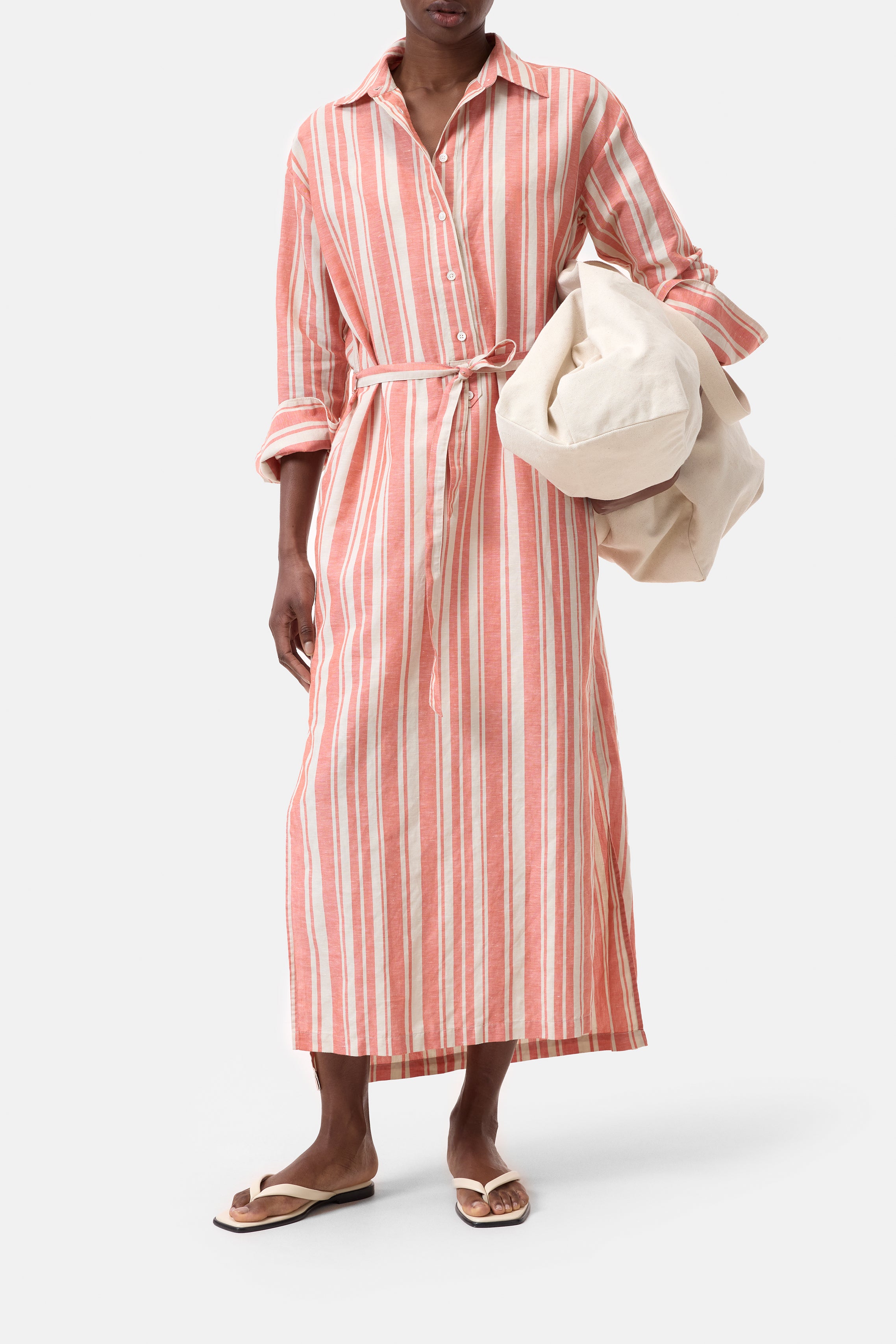 GATHERED DRESS-Kleider & Röcke-Closed-XXS-WASHED RED-ARCHIVIST