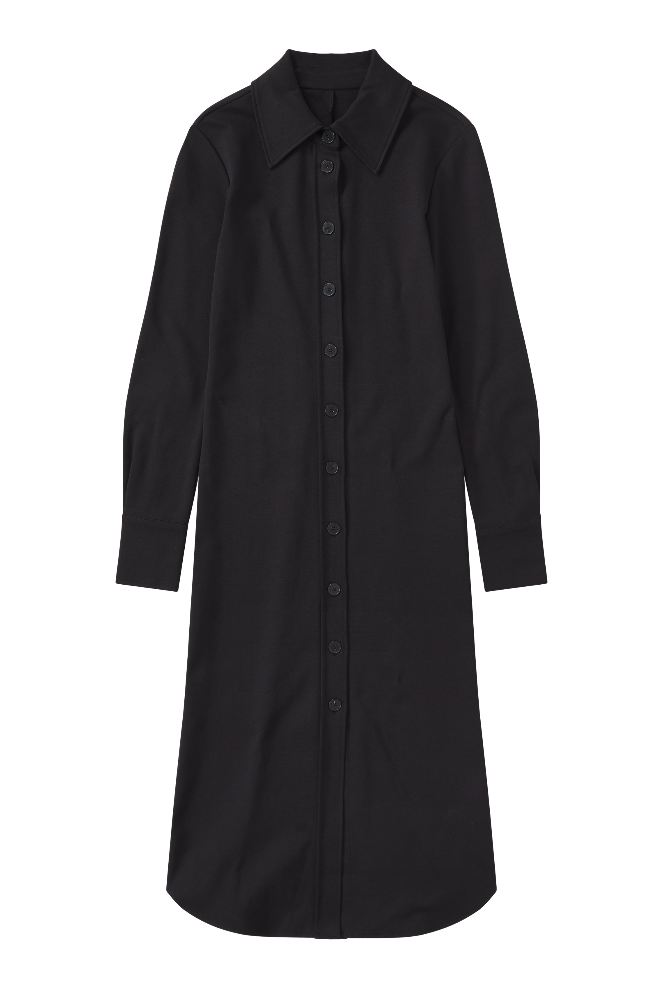SHIRTDRESS LONG SLEEVE-Kleider & Röcke-Closed-XXS-BLACK-ARCHIVIST