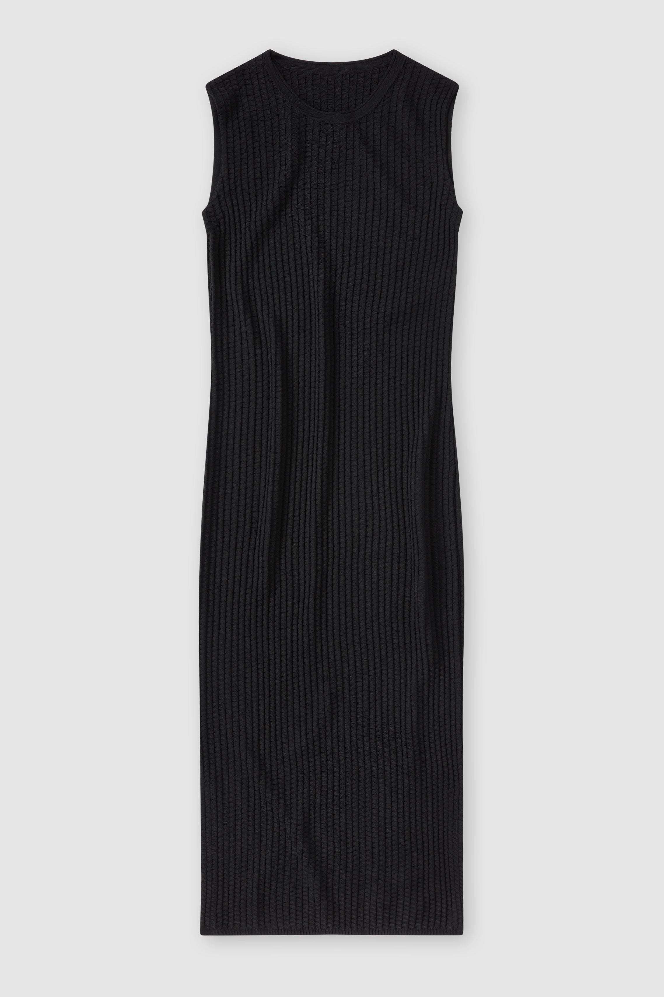 CLOSED-KNIT DRESS SLEEVELESS DRESSES-ARCHIVE-SALE-OUTLET-Lagerverkauf-Kleider & Röcke-XS-BLACK-ARCHIVIST