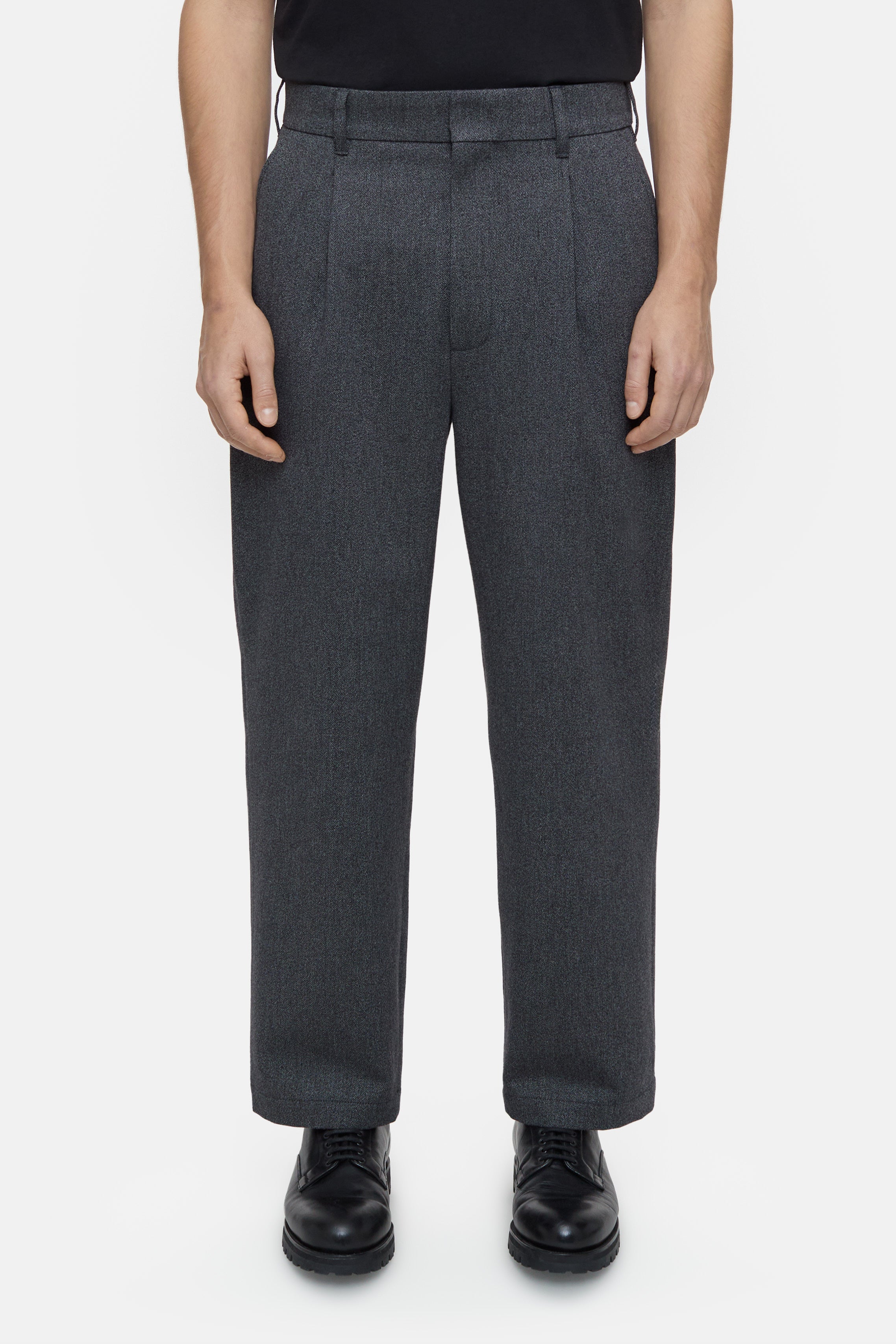 BLOMBERG WIDE-Hosen-Closed-27-DARK GREY MELANGE-ARCHIVIST