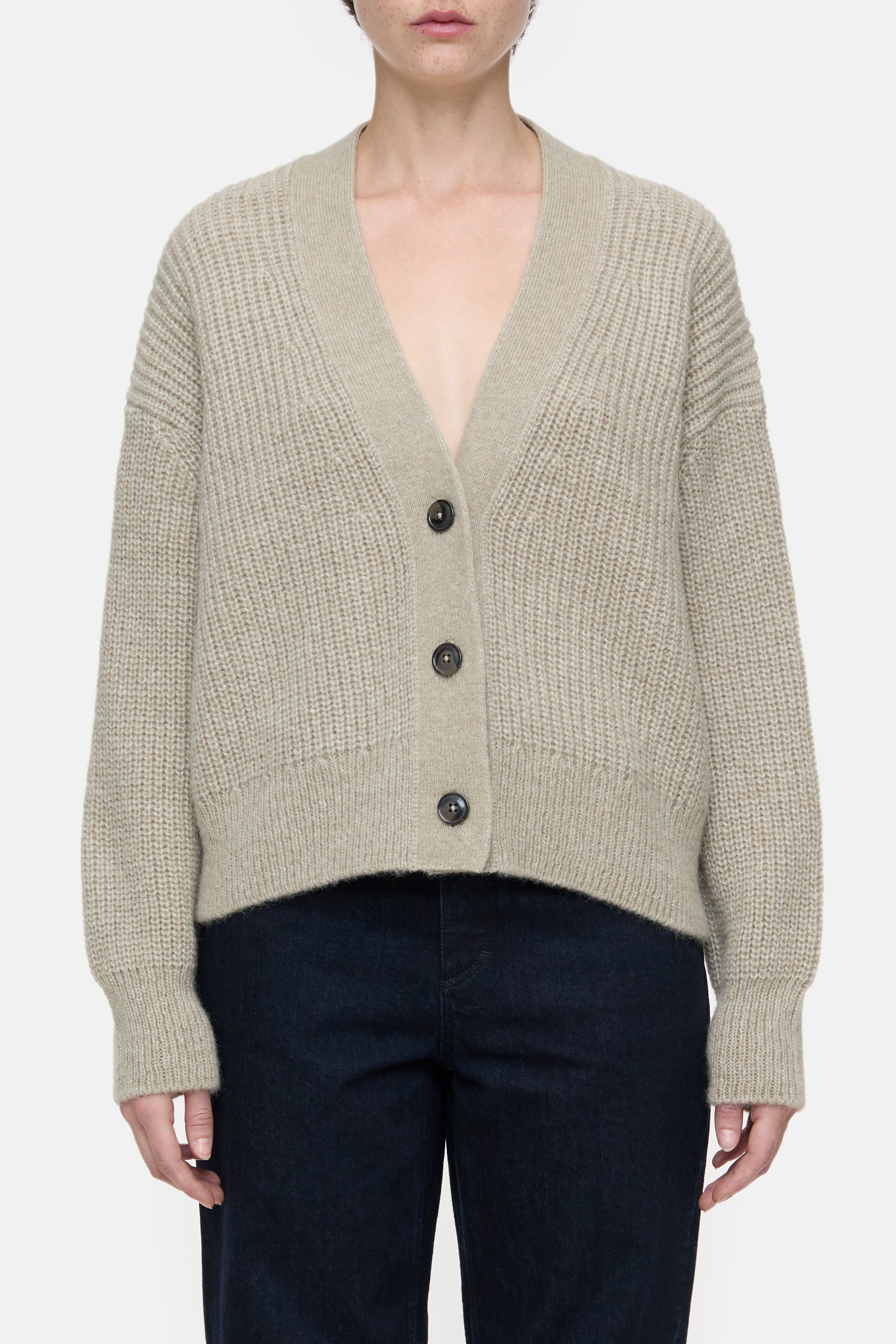 BOXY CARDIGAN-Strick & Pullover-Closed-XXS-SABBIA BEIGE-ARCHIVIST