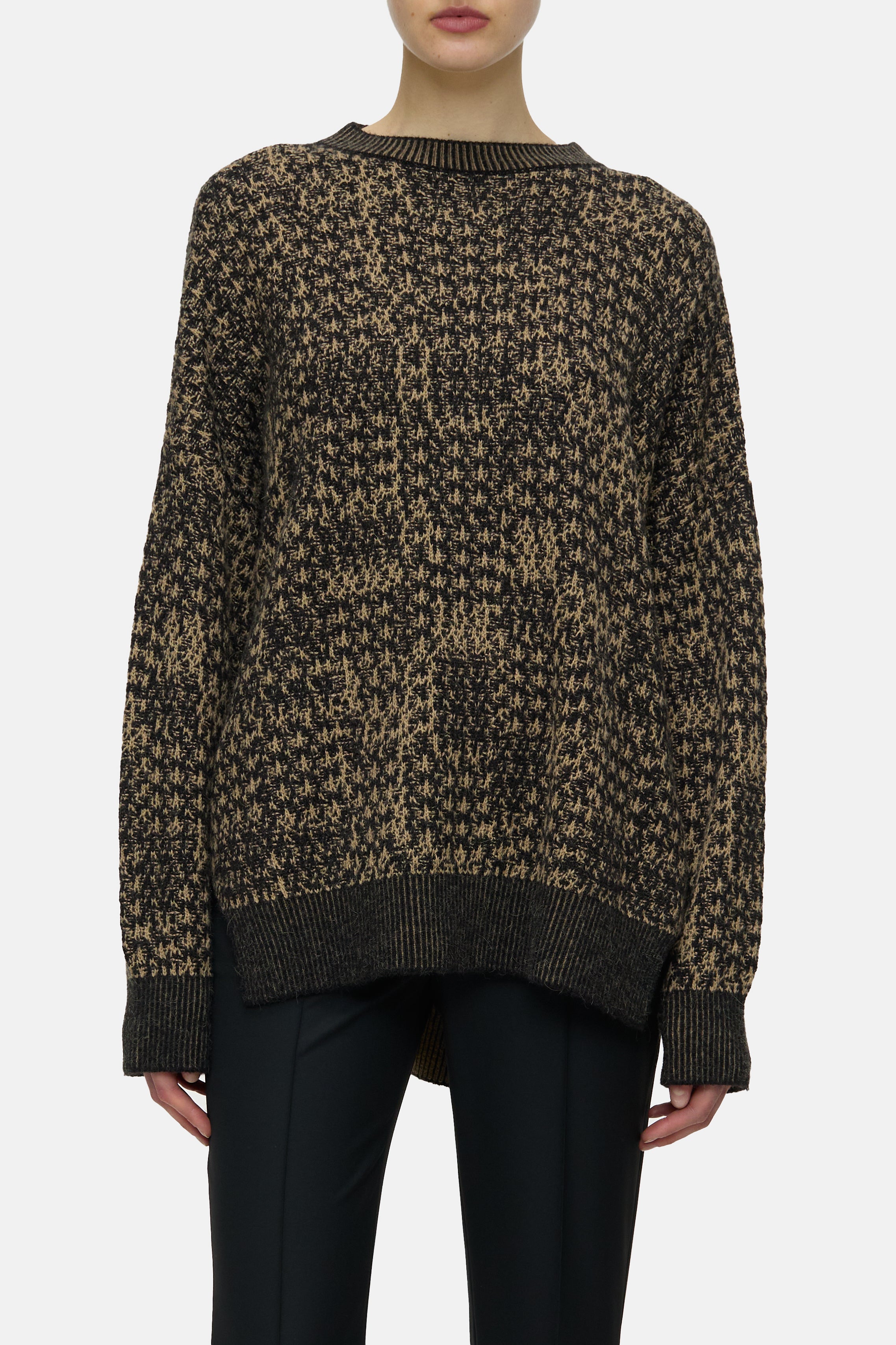 CREW NECK LONG SLEEVE-Strick & Pullover-Closed-XXS-BISCOTTI BROWN-ARCHIVIST