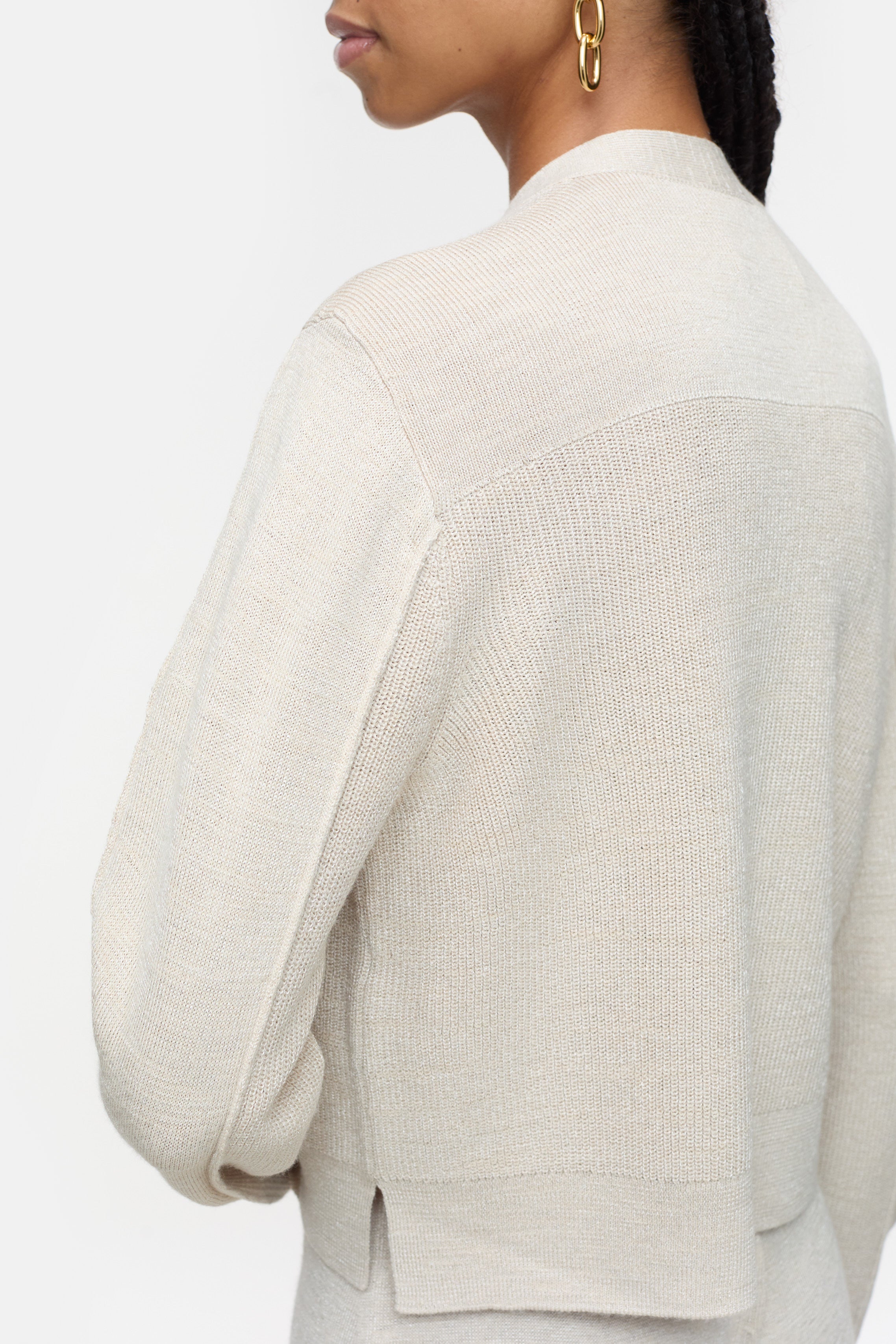 CROPPED CARDIGAN KNITS-Strick & Pullover-Closed-ARCHIVIST