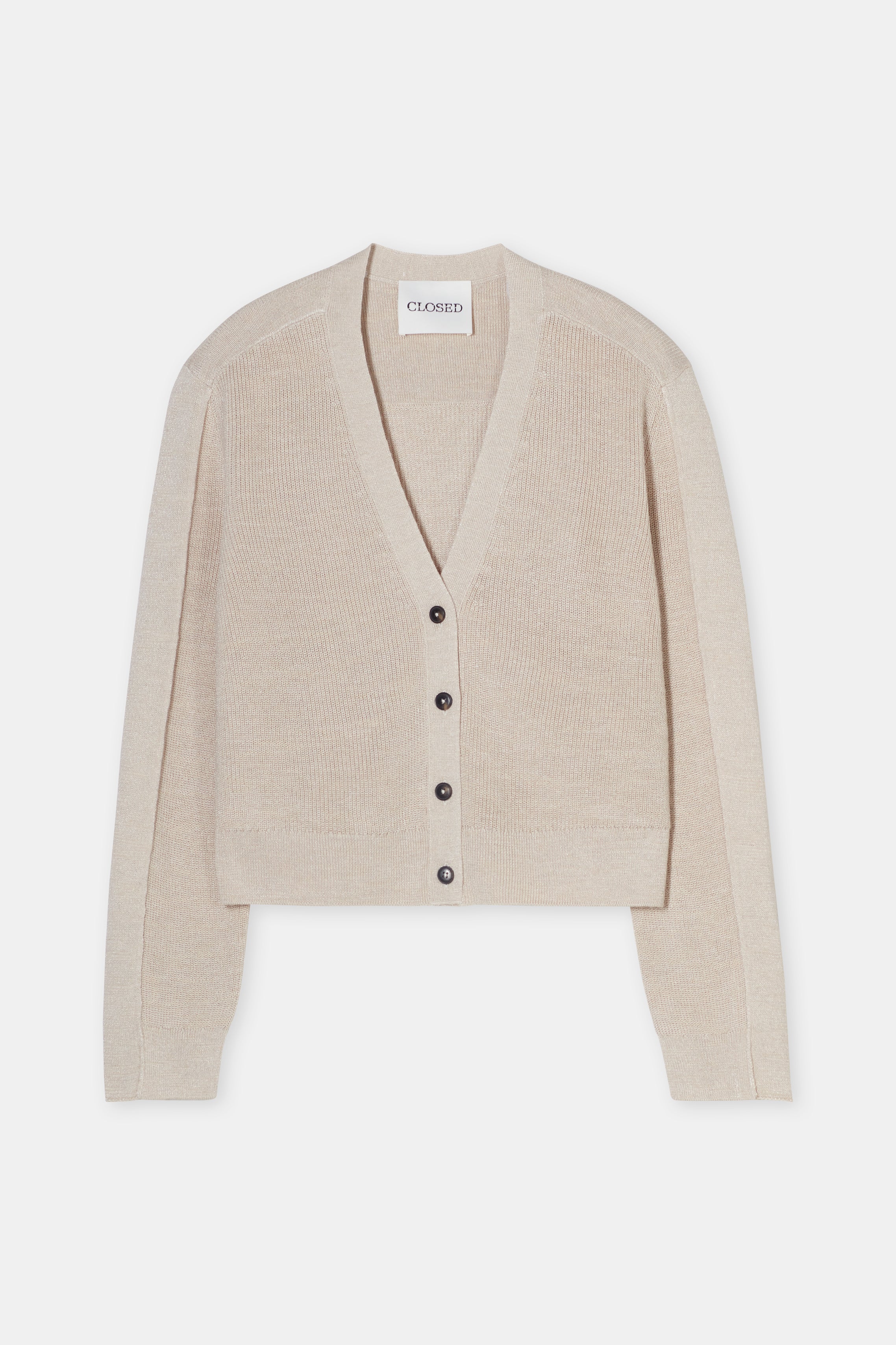 CROPPED CARDIGAN KNITS-Strick & Pullover-Closed-ARCHIVIST