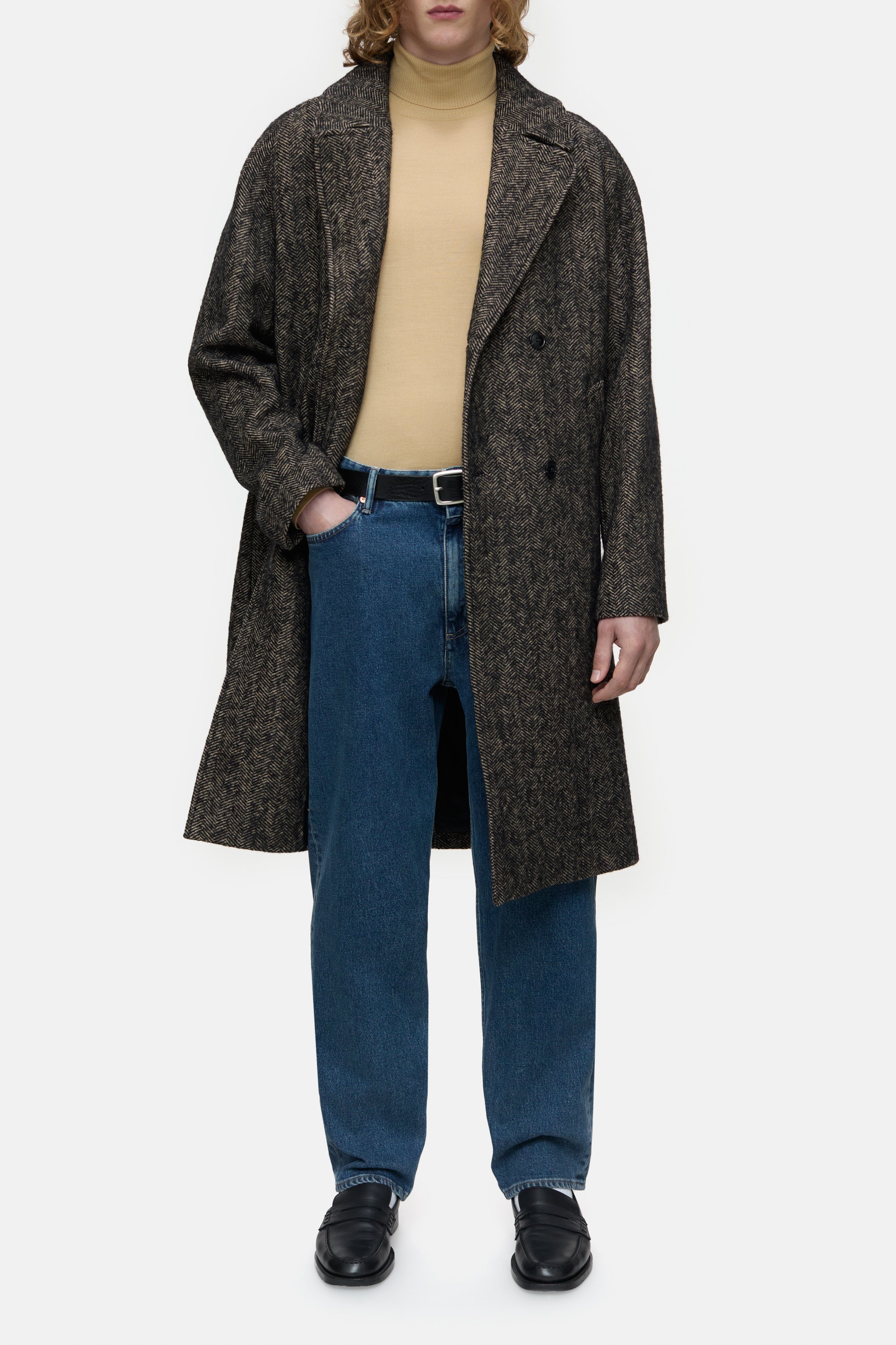 DOUBLE BREASTED COAT-Jacken & Mäntel-Closed-44-BLACK-ARCHIVIST