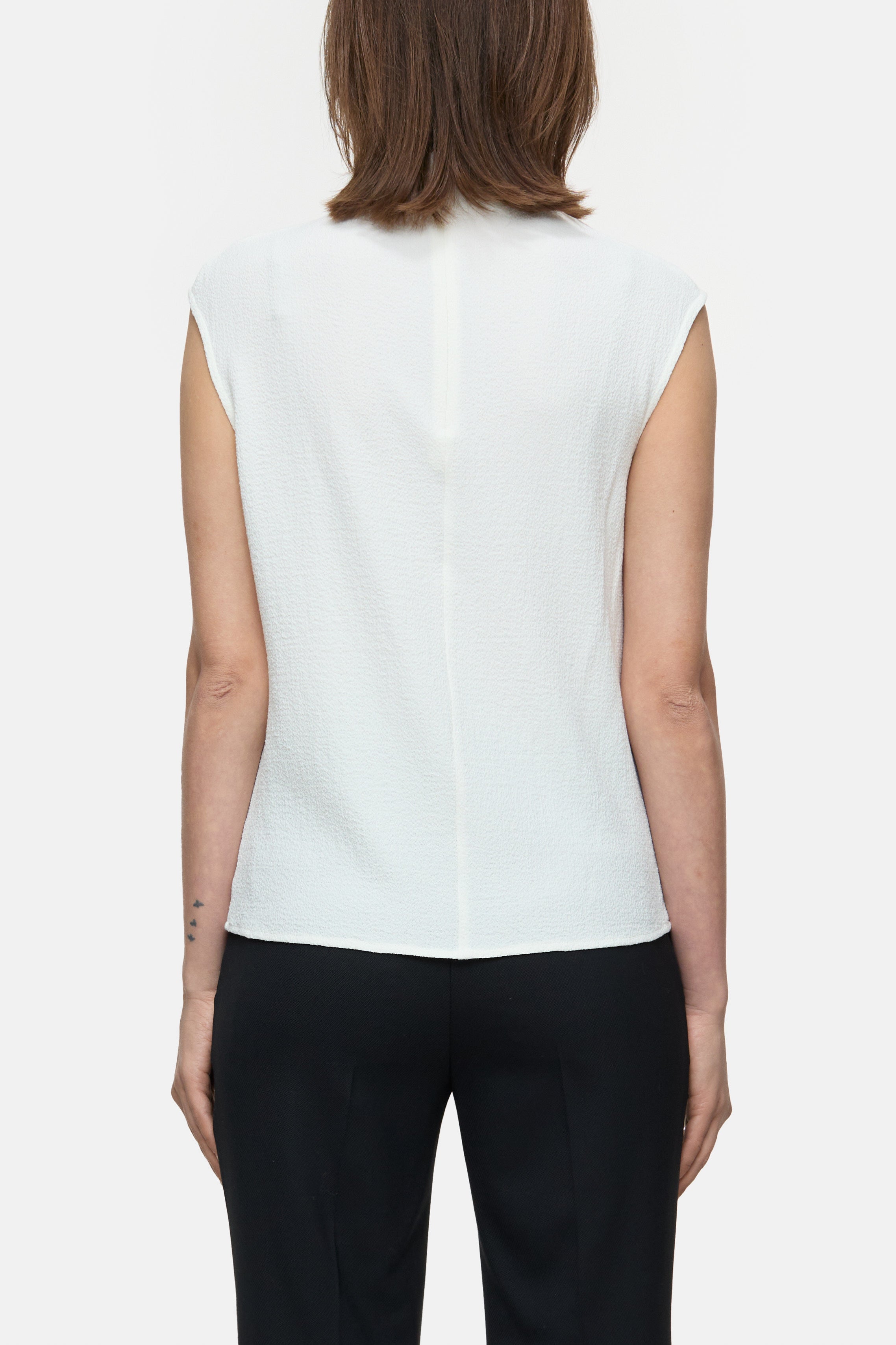 DRAPED TOP SHIRTS & BLOUSES-Hemden & Blusen-Closed-ARCHIVIST