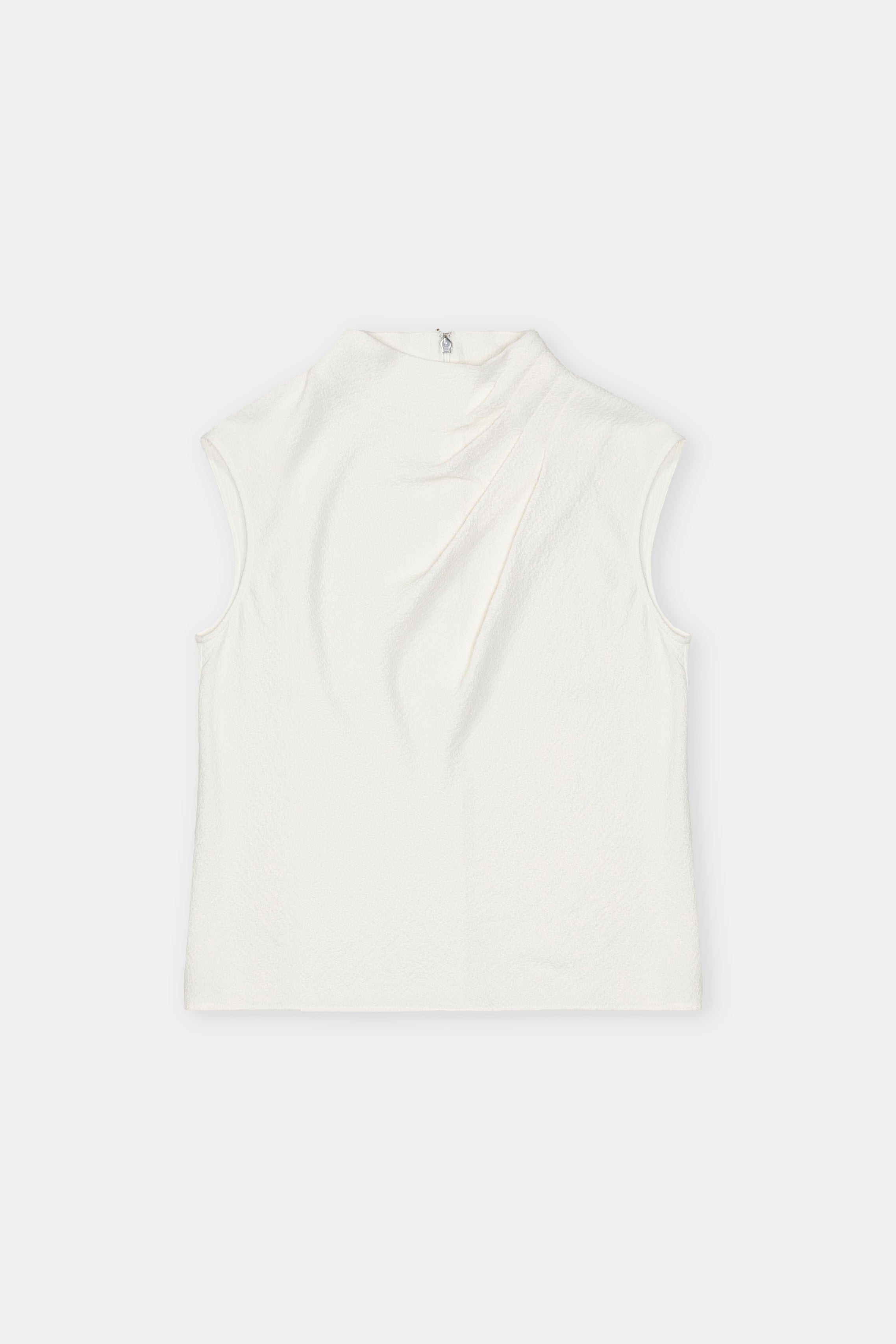 DRAPED TOP SHIRTS & BLOUSES-Hemden & Blusen-Closed-ARCHIVIST