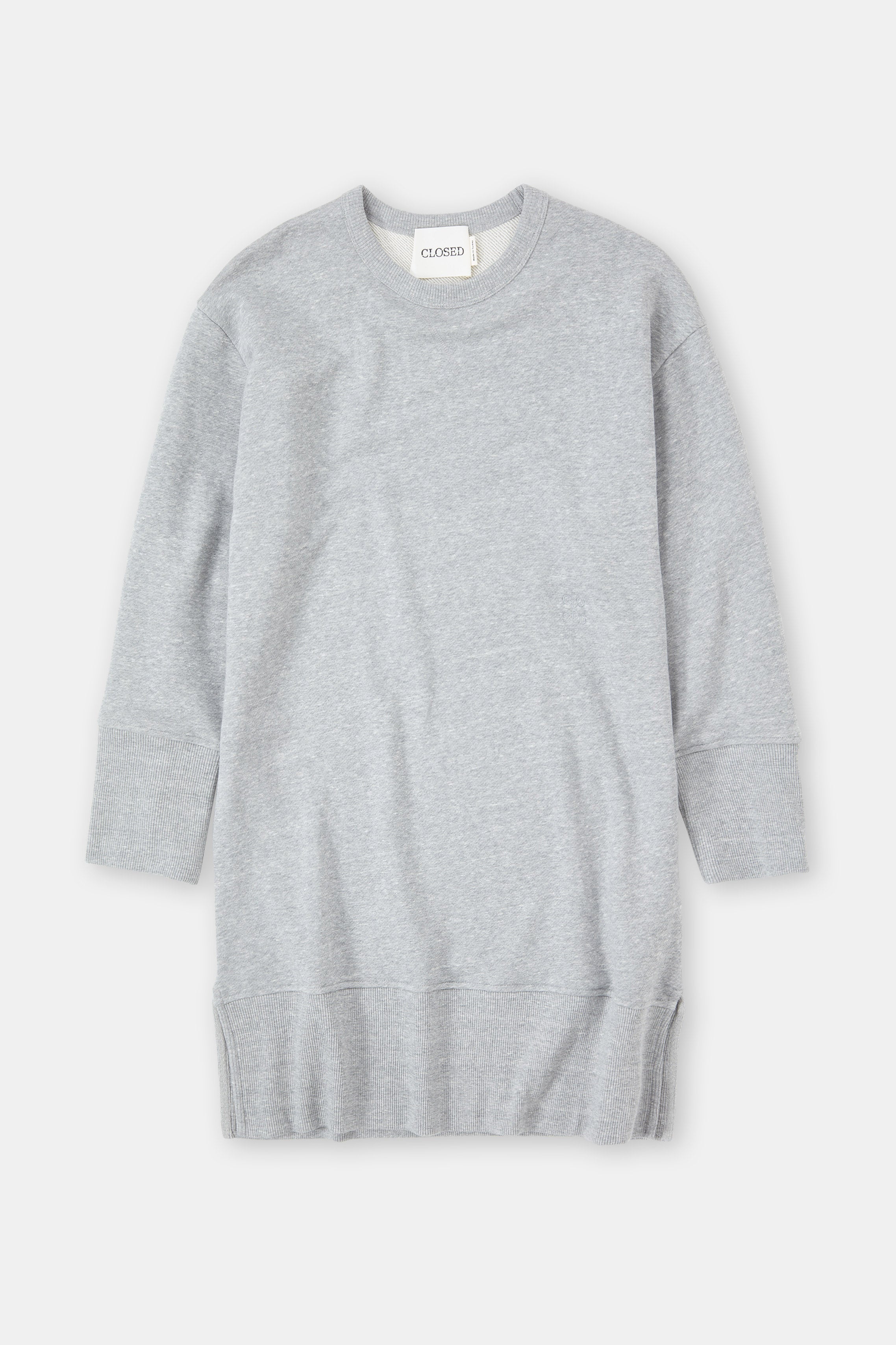 FELPA DRESS-Kleider & Röcke-Closed-XXS-LIGHT GREY MELANGE-ARCHIVIST