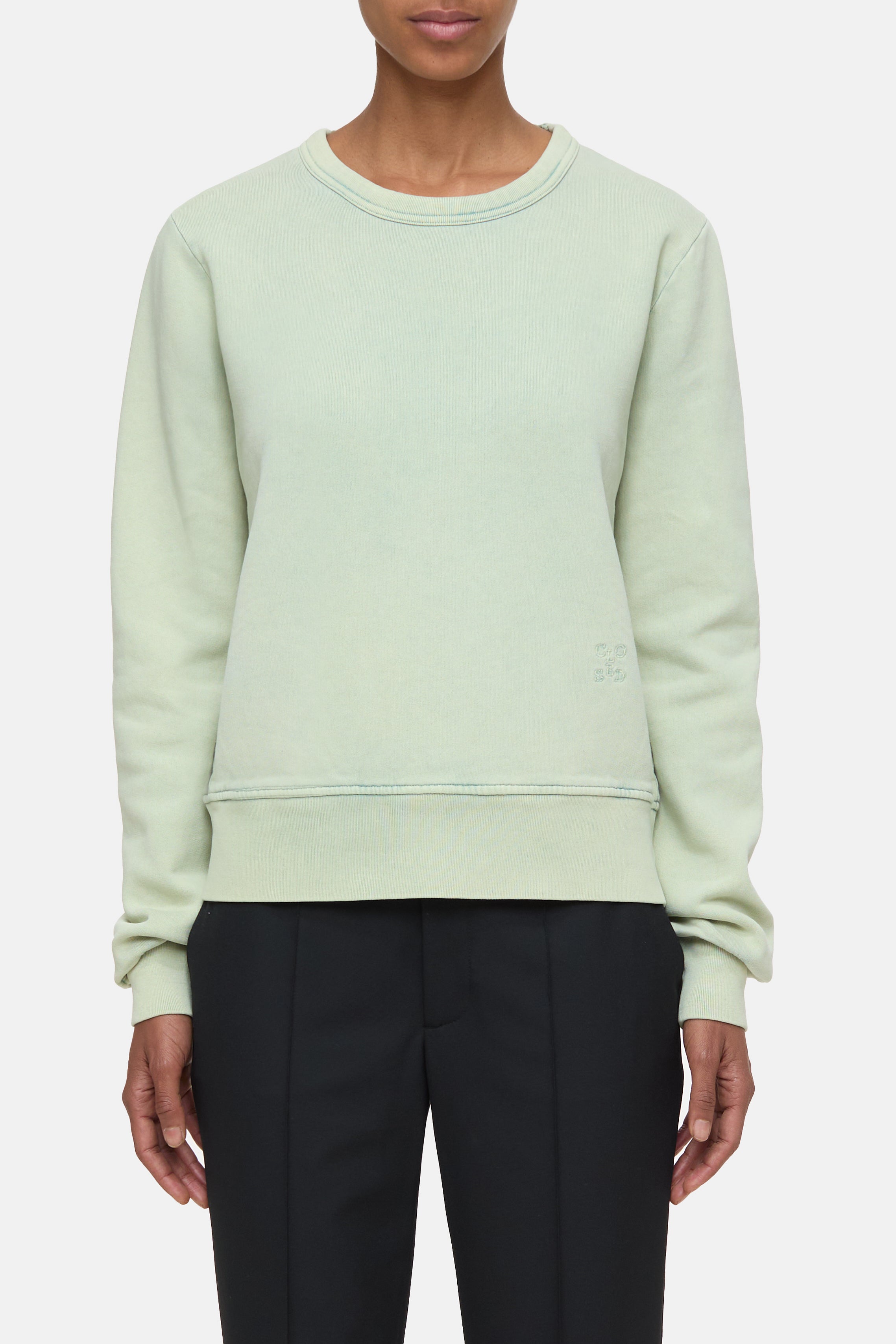 FITTED CREWNECK-Shirts-Closed-XXS-GIADA GREEN-ARCHIVIST