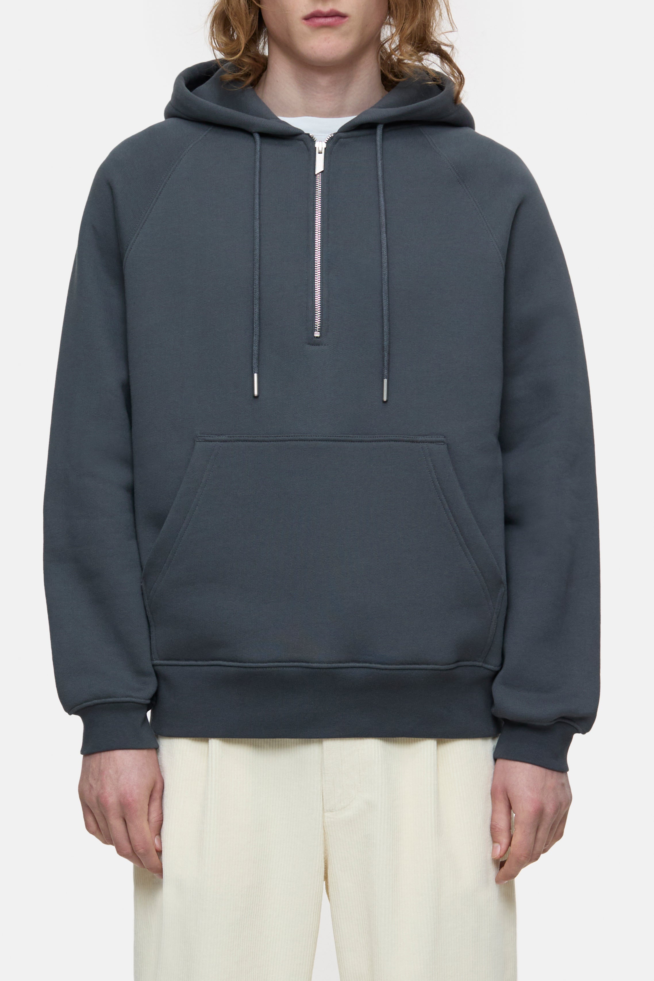 HALF-ZIP HOODIE-Shirts-Closed-XS-SHADOW BLUE-ARCHIVIST