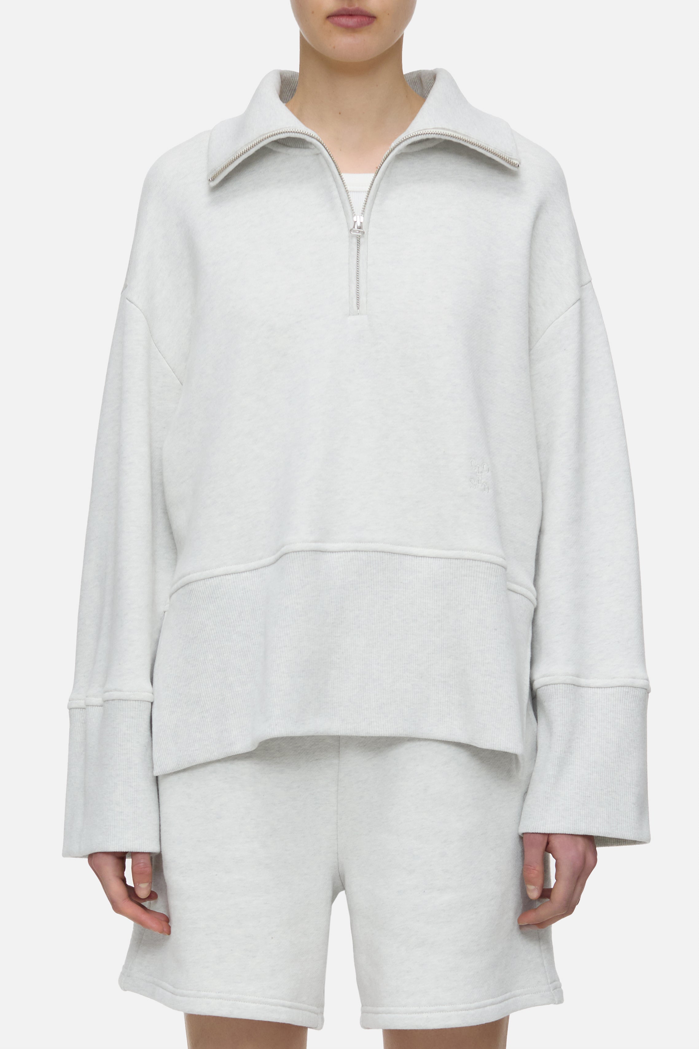 HALF ZIP LONGSLEEVE-Shirts-Closed-XXS-SABBIA BEIGE-ARCHIVIST