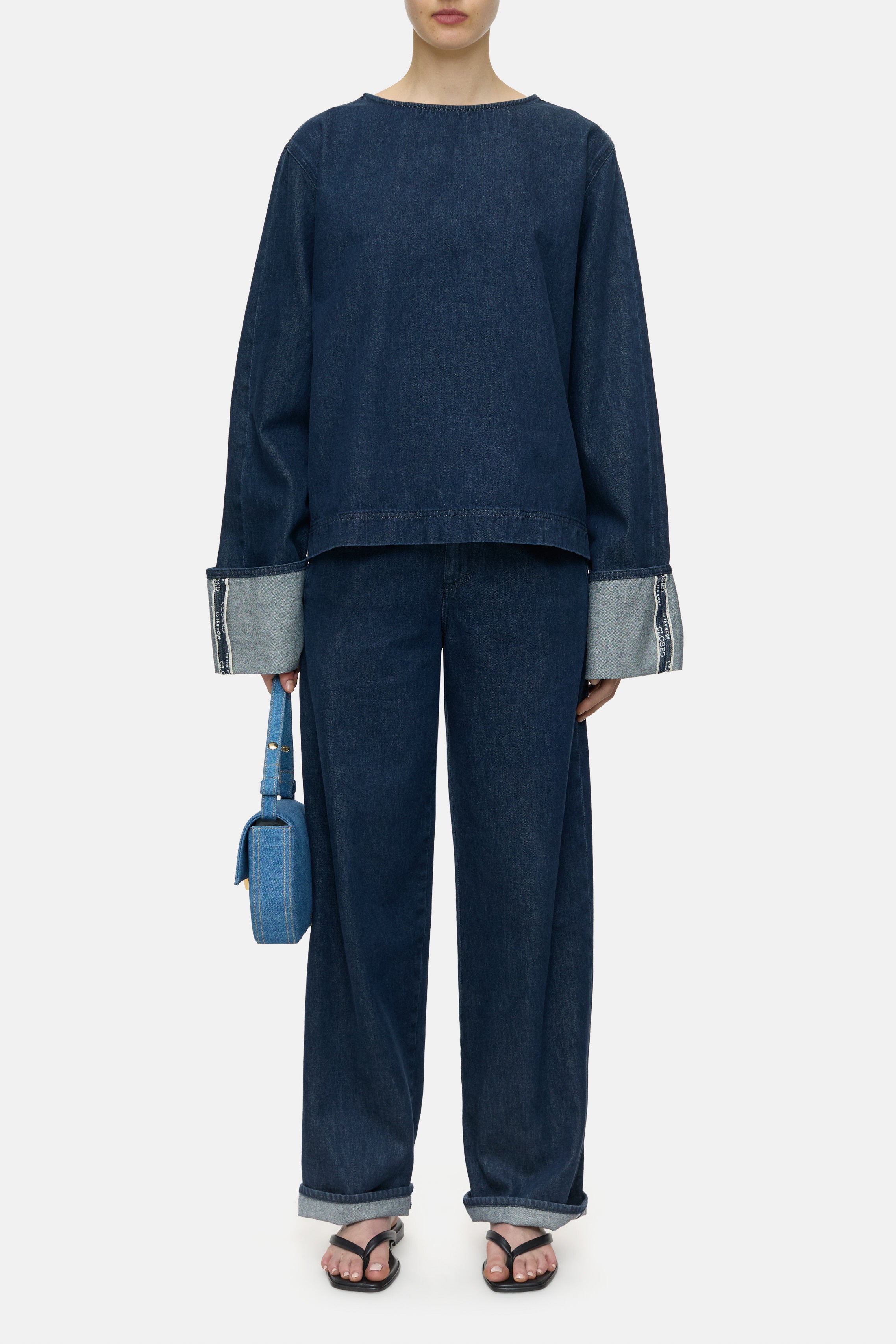 LONG SLEEVE DENIM SHIRT-Hemden & Blusen-Closed-ARCHIVIST