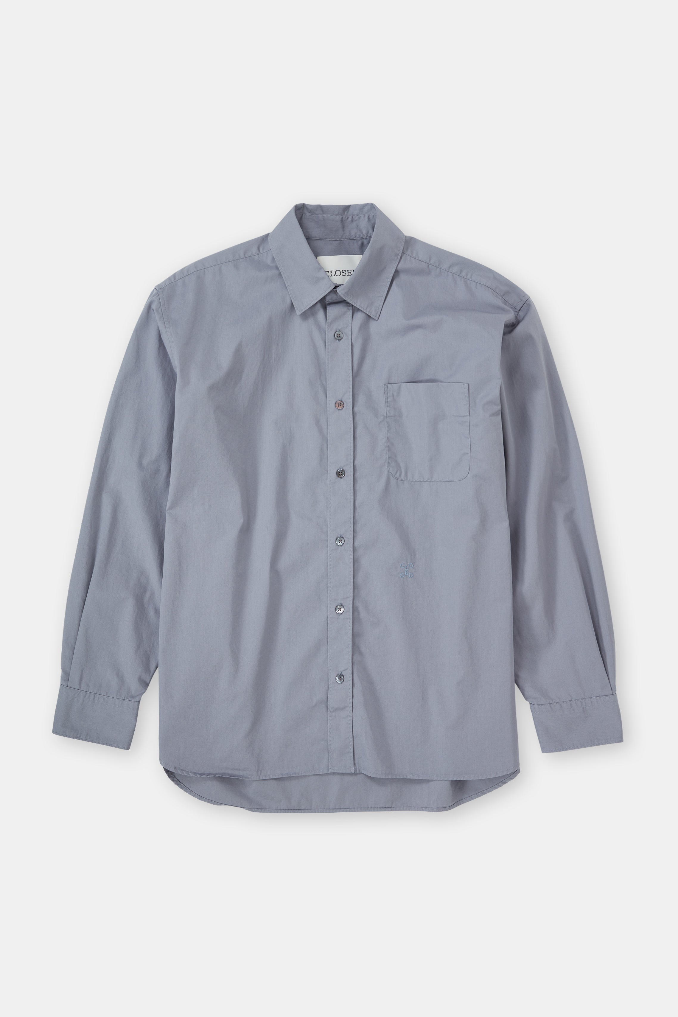 LONGSLEEVE SHIRT SHIRTS & BLOUSES-Shirts-Closed-XS-WASHED STONE-ARCHIVIST