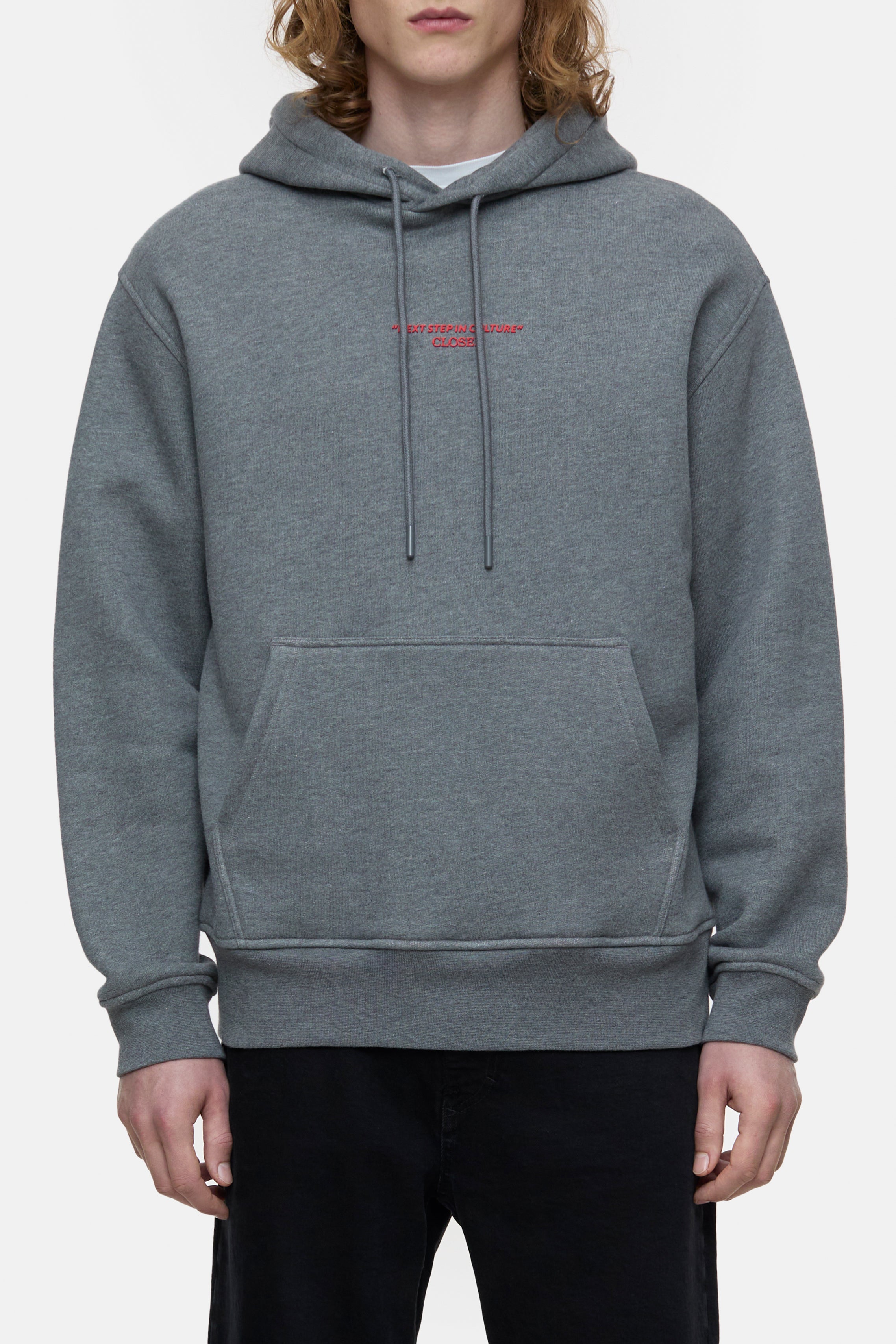 PRINTED HOODIE T-SHIRTS-Shirts-Closed-XS-DARK GREY MELANGE-ARCHIVIST