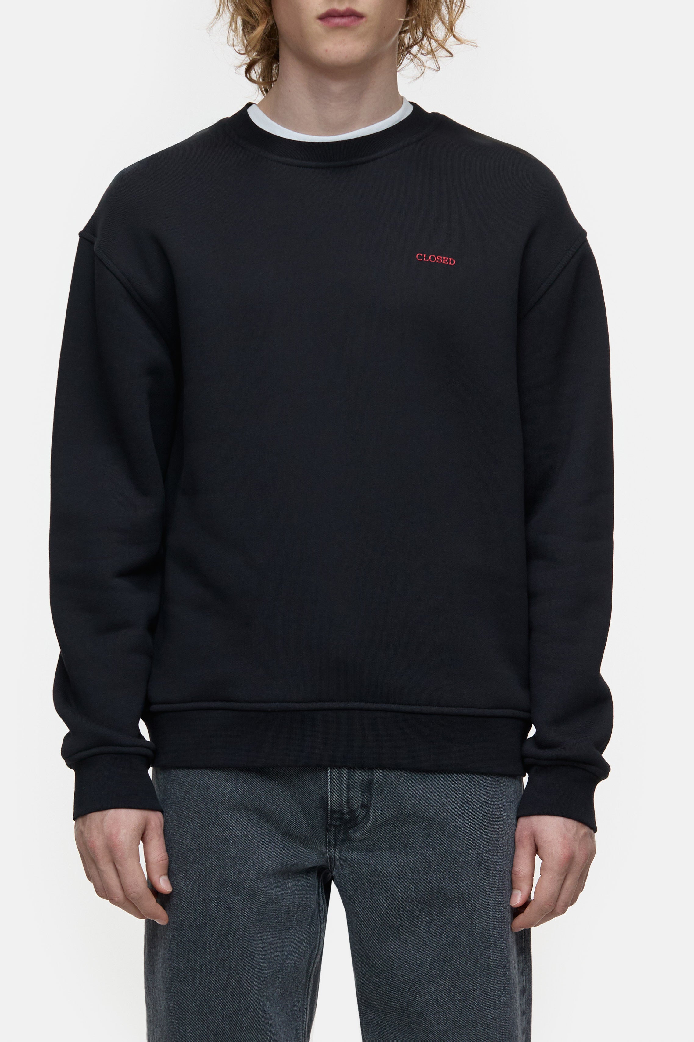 PRINTED SWEATSHIRT-Shirts-Closed-XS-BLACK-ARCHIVIST