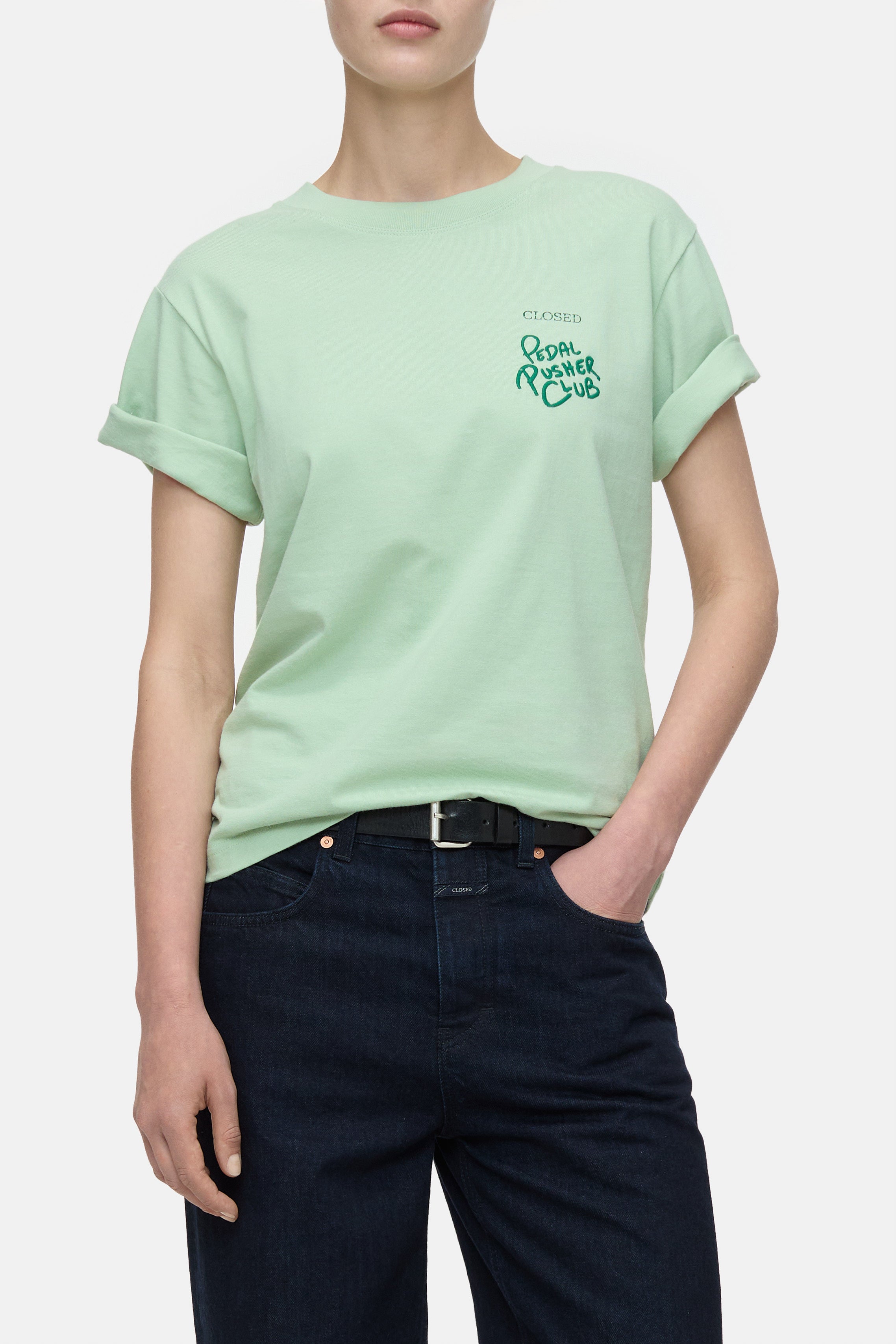 PRINTED T-SHIRT-Shirts-Closed-XXS-GIADA GREEN-ARCHIVIST