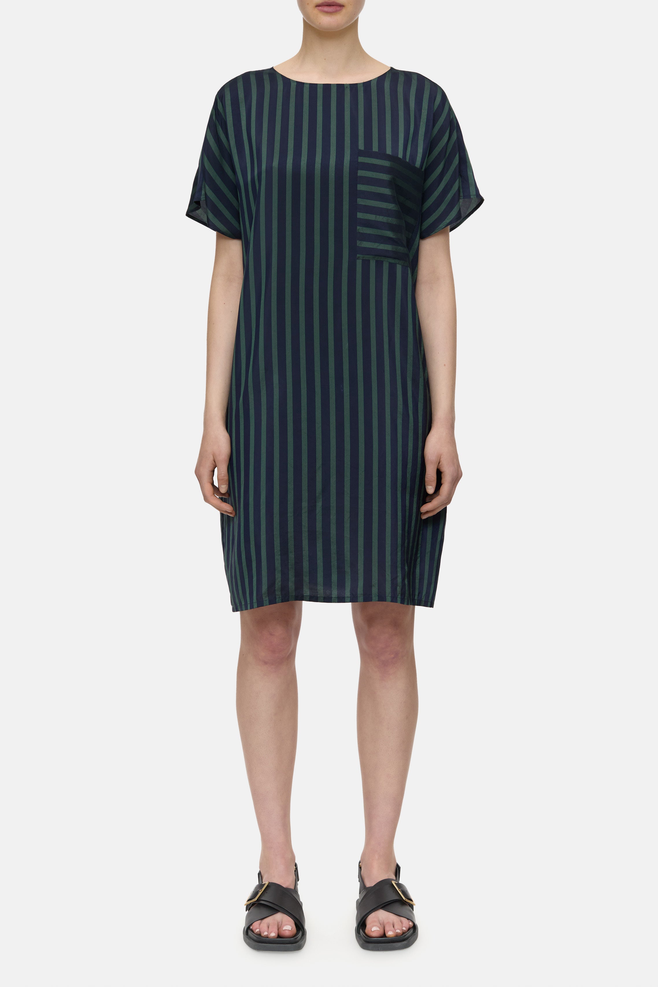 SHORT SLEEVE DRESS-Kleider & Röcke-Closed-XXS-SPACE BLUE-ARCHIVIST