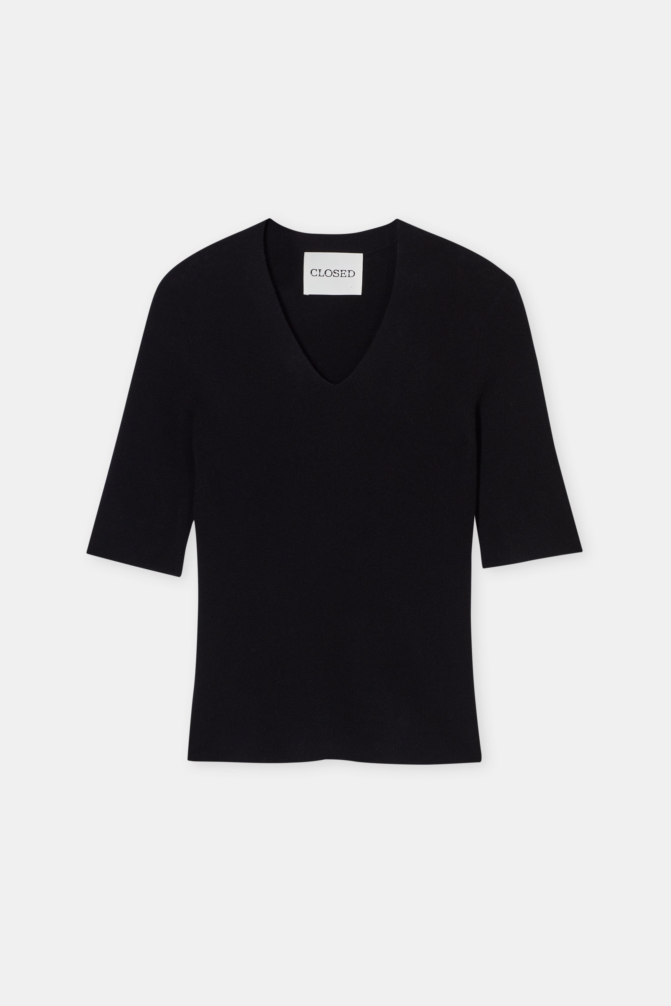 SLIM VNECK SHORT SLEEVE KNITS-Strick & Pullover-Closed-ARCHIVIST