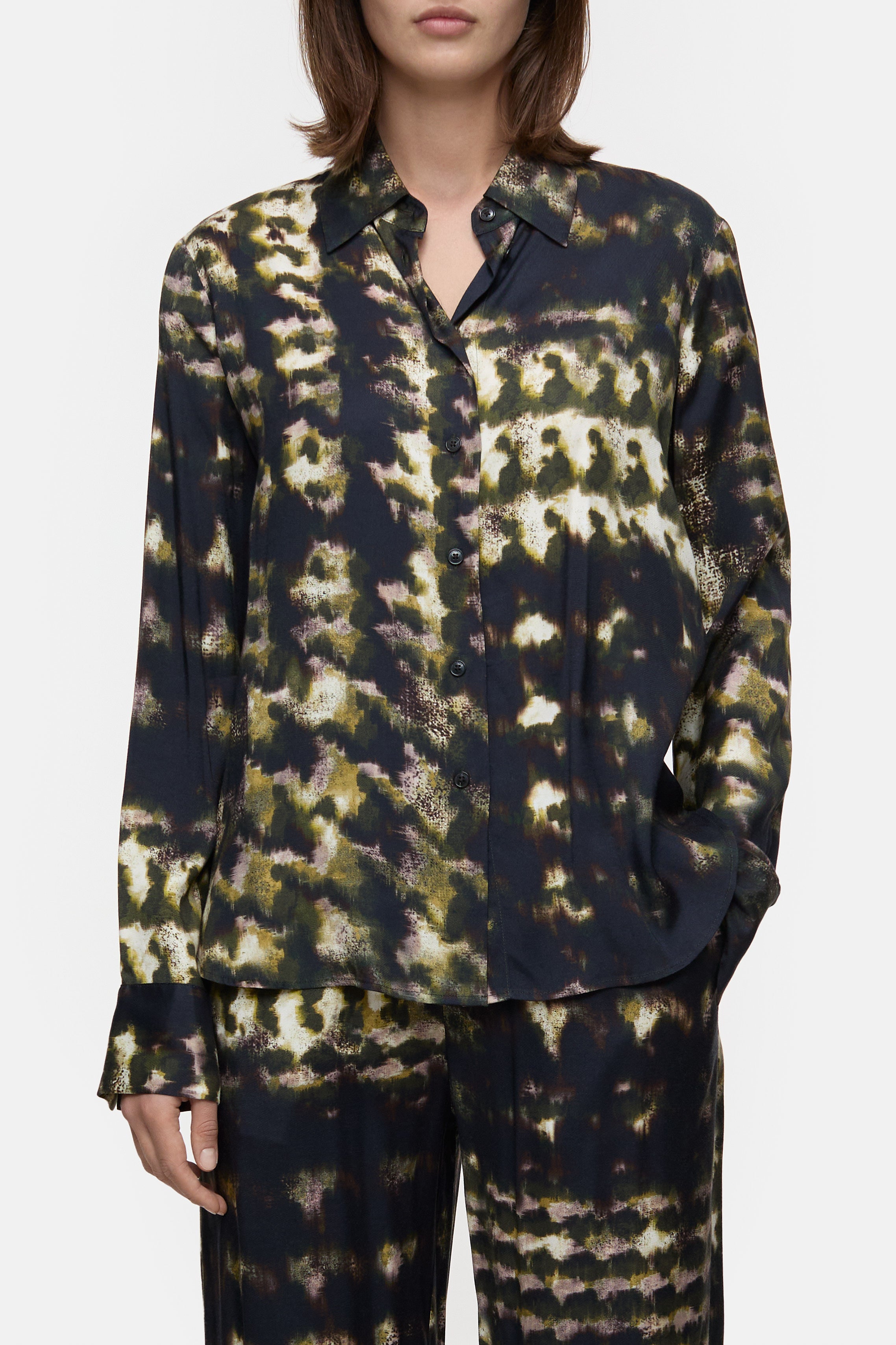 STRAIGHT FITTED SHIRT-Hemden & Blusen-Closed-XXS-VER GREEN-ARCHIVIST