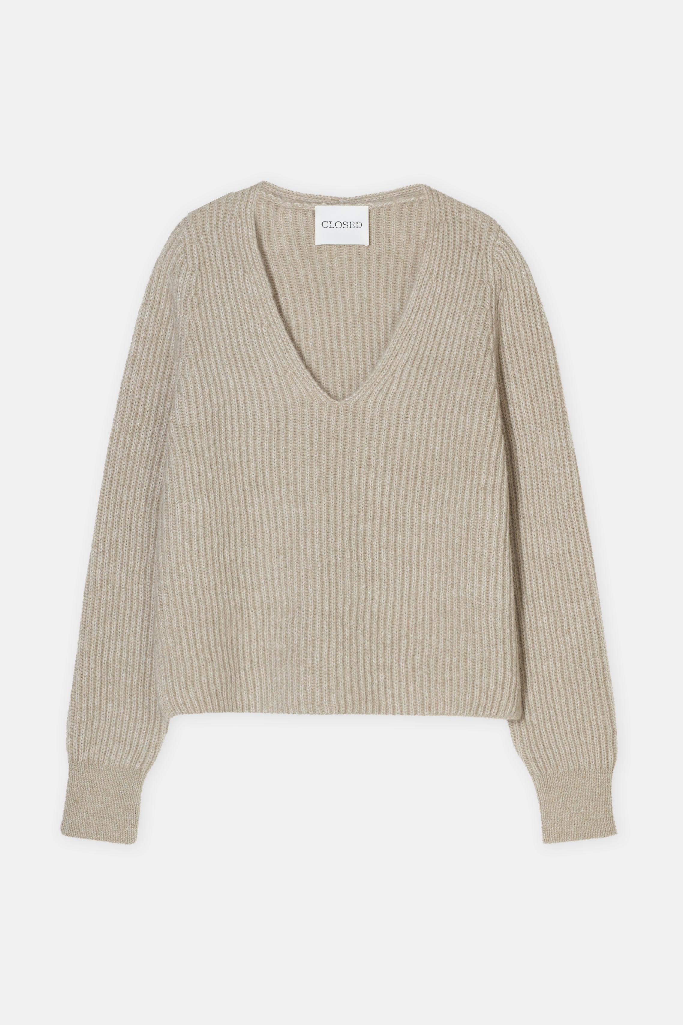 V NECK LONG SLEEVE-Strick & Pullover-Closed-ARCHIVIST