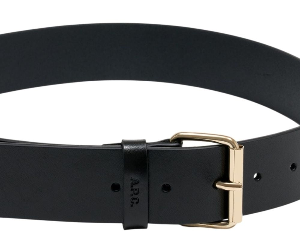 Der breite Gürtel - A.P.C. - Leder - Schwarz-Outdoor-A.P.C.-OUTLET-ARCHIVIST-ARCHIVE-SALE