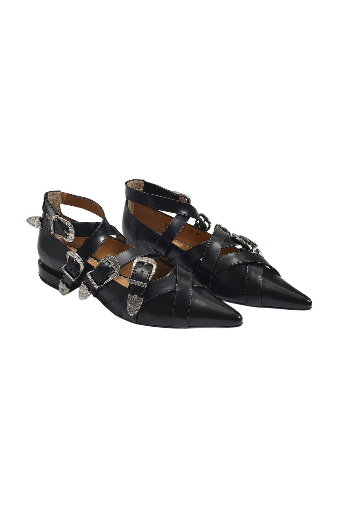 Aj926 Flat Shoes - Toga Pulla - Black - Polido