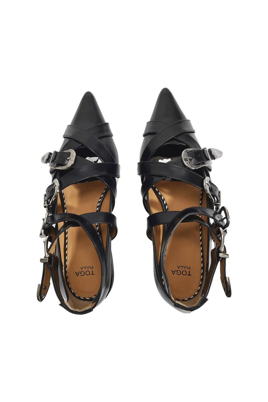 Aj926 Flat Shoes - Toga Pulla - Black - Polido