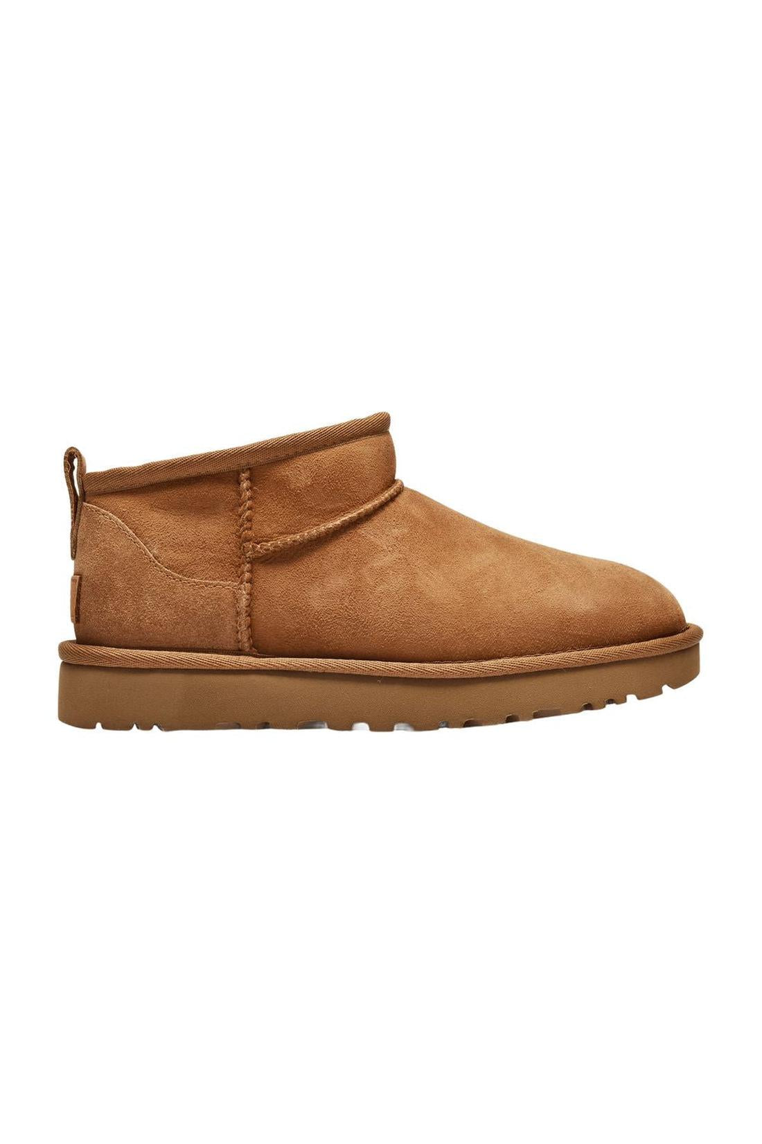 Stiefeletten Classic Ultra Mini aus braunem Leder-Stiefel & Stiefeletten-Ugg-EU36-brown-ARCHIVIST