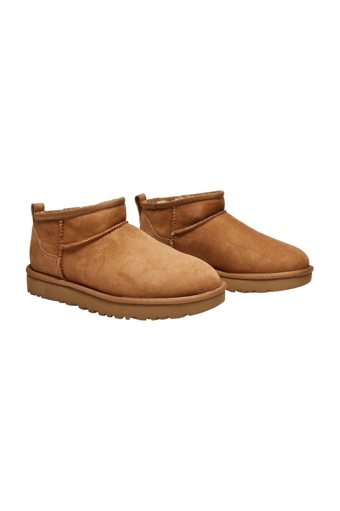 Stiefeletten Classic Ultra Mini aus braunem Leder-Stiefel & Stiefeletten-Ugg-ARCHIVIST