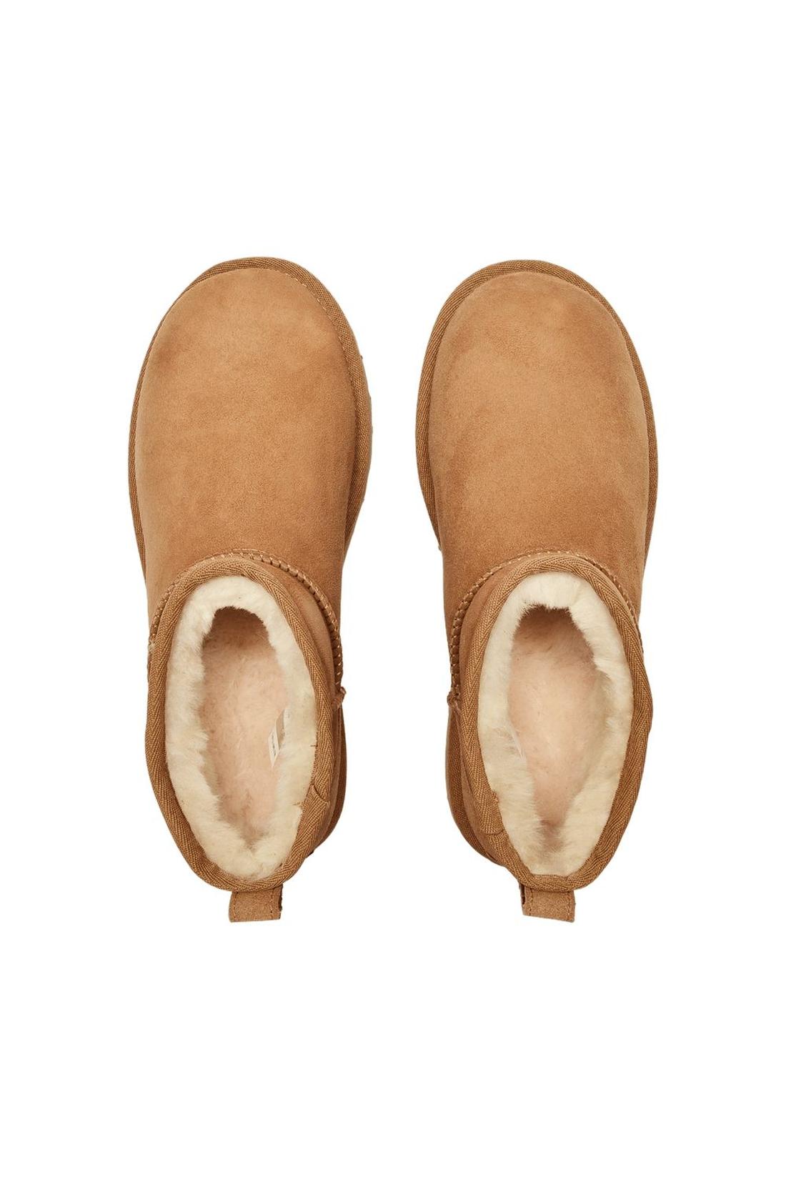 Stiefeletten Classic Ultra Mini aus braunem Leder-Stiefel & Stiefeletten-Ugg-ARCHIVIST