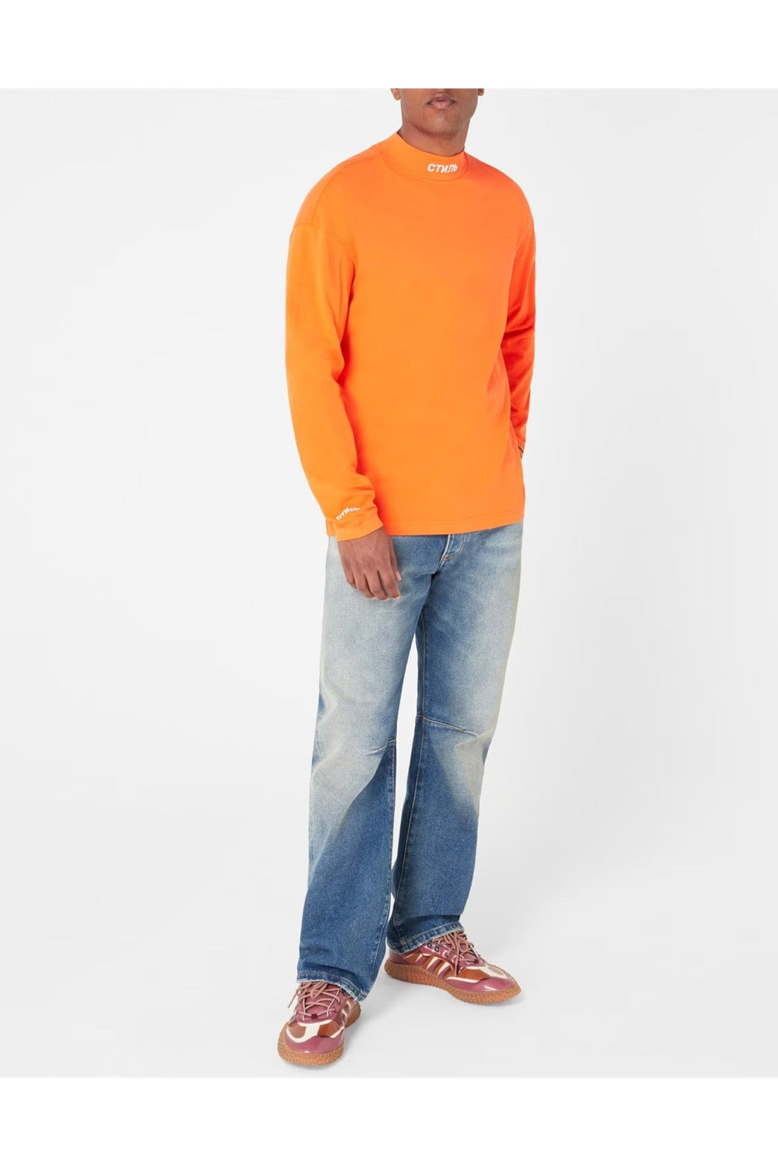 Heron Preston-OUTLET-SALE-CTNMB Logo Turtleneck Sweatshirt-ARCHIVIST