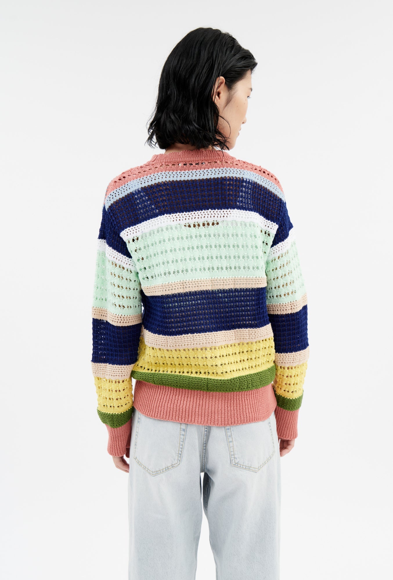 Odeeh-Cable Cardigan, Multicolor-Strick & Pullover-Black-Deal-Outlet-by-ARCHIVIST
