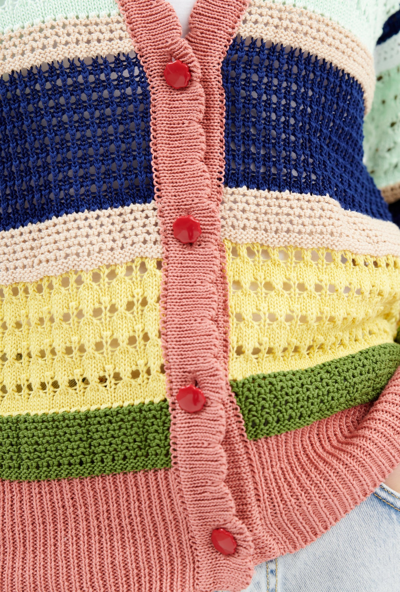 Odeeh-Cable Cardigan, Multicolor-Strick & Pullover-Black-Deal-Outlet-by-ARCHIVIST